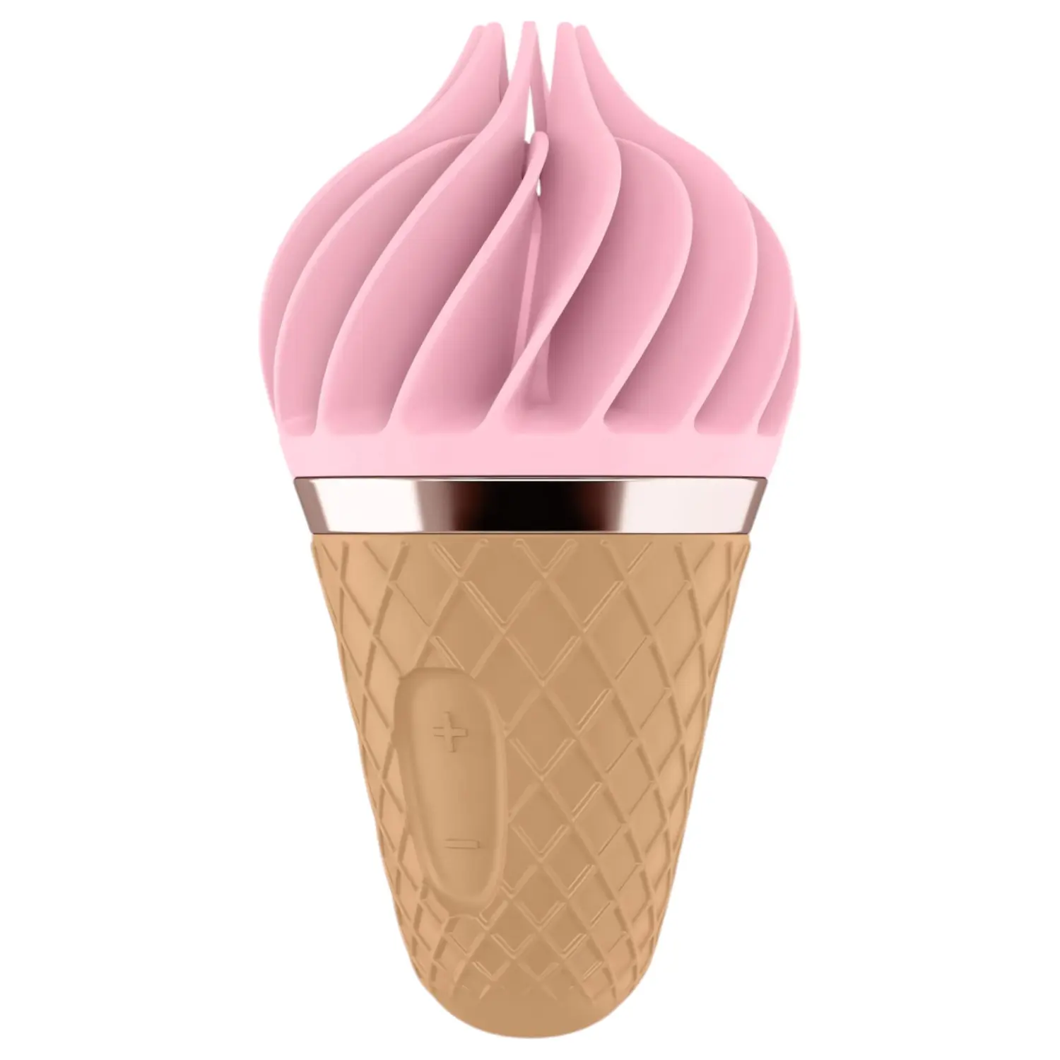 Satisfyer Sweet Treat - akumulátorový rotační vibrátor na klitoris (růžovo-hnědý)
