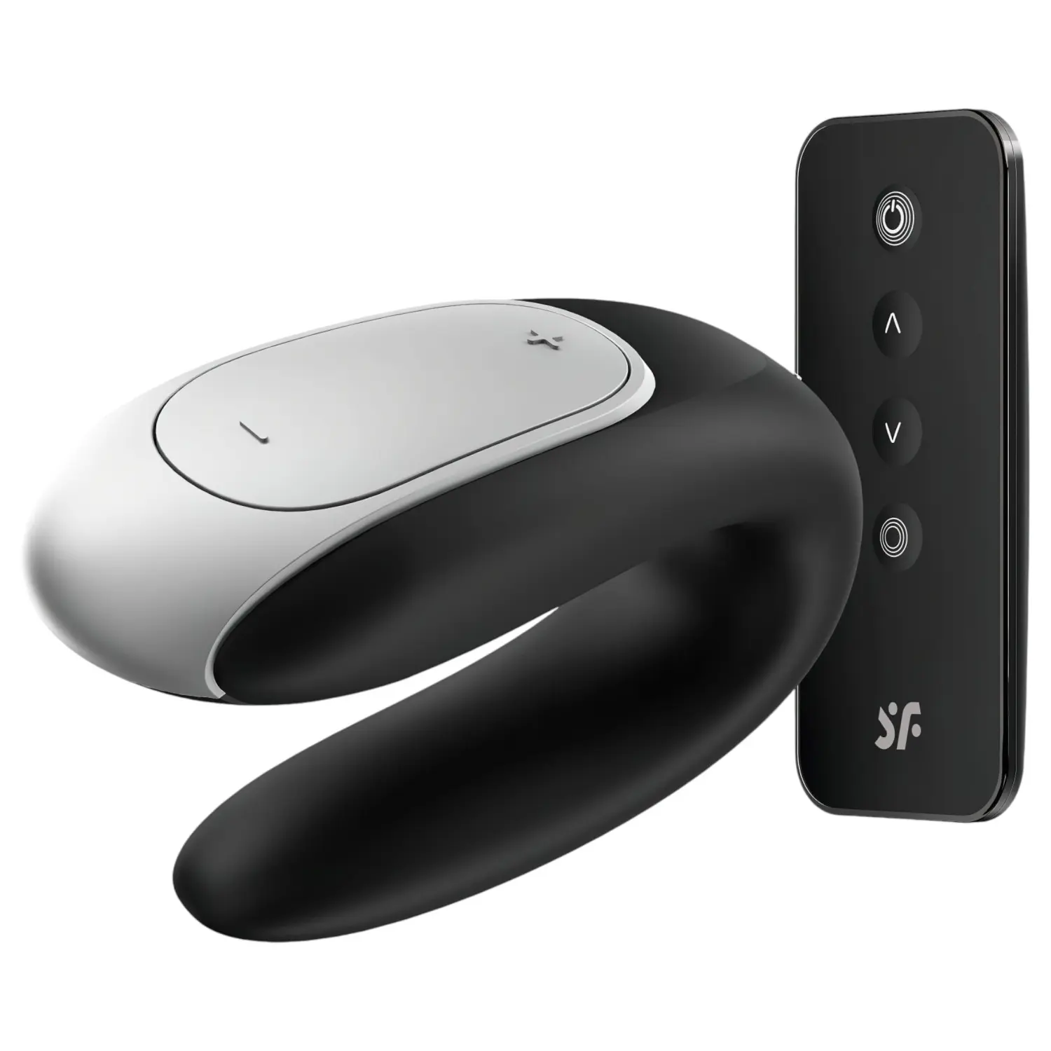 Satisfyer Double Fun - párový vibrátor ovládaný aplikací (černý)