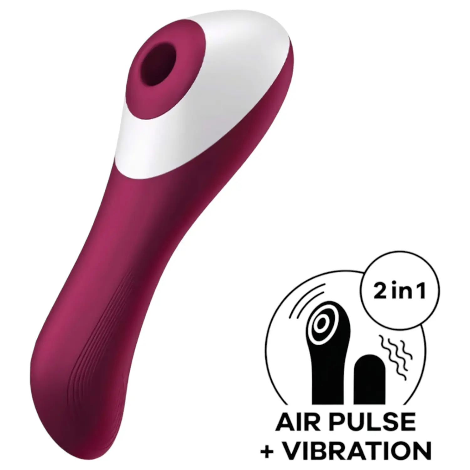 Satisfyer Dual Crush 2v1 stimulátor klitorisu a vibrátor na bod G (červený)