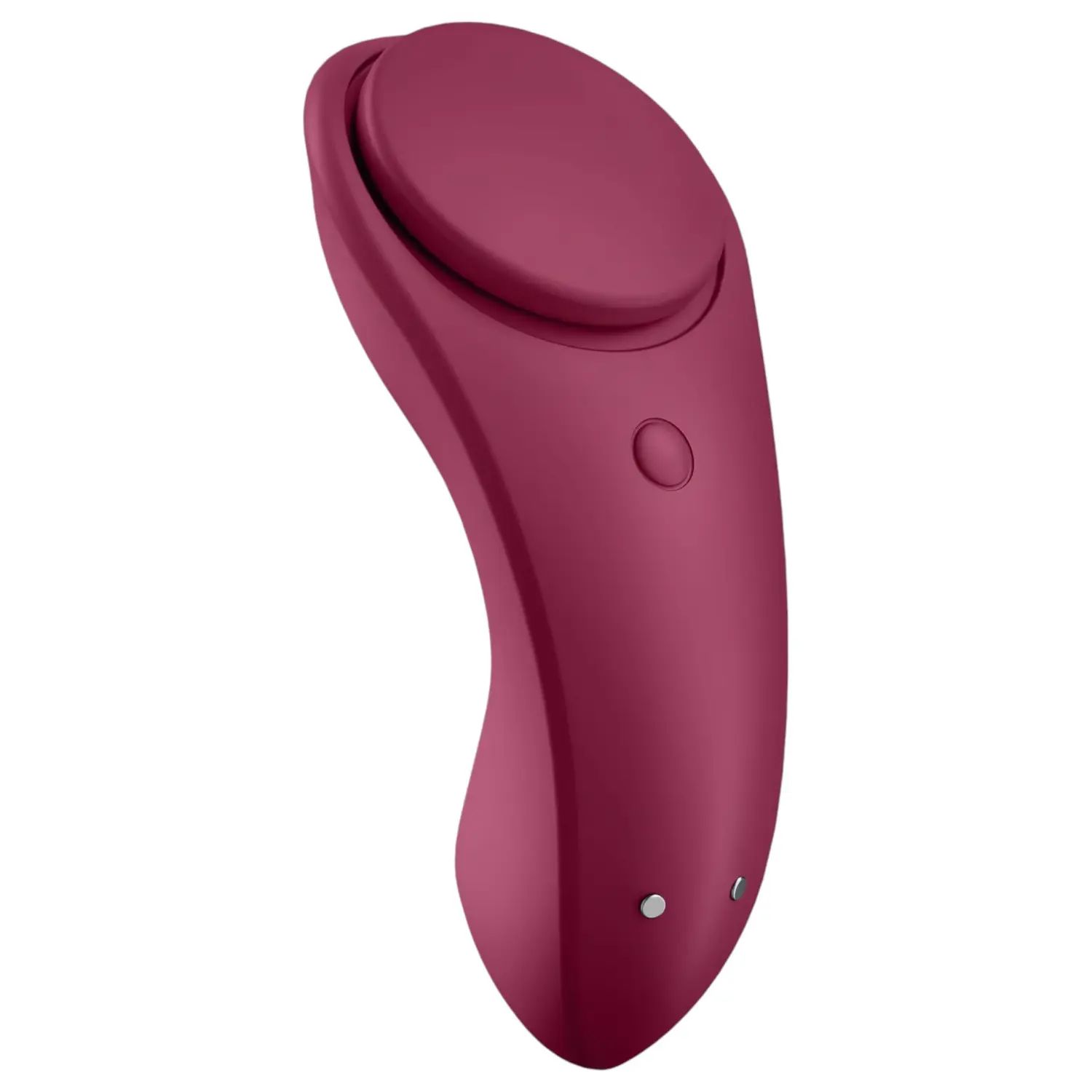 Satisfyer Sexy Secret - nositelný vibrační kalhotky s ovládáním přes aplikaci (červený)