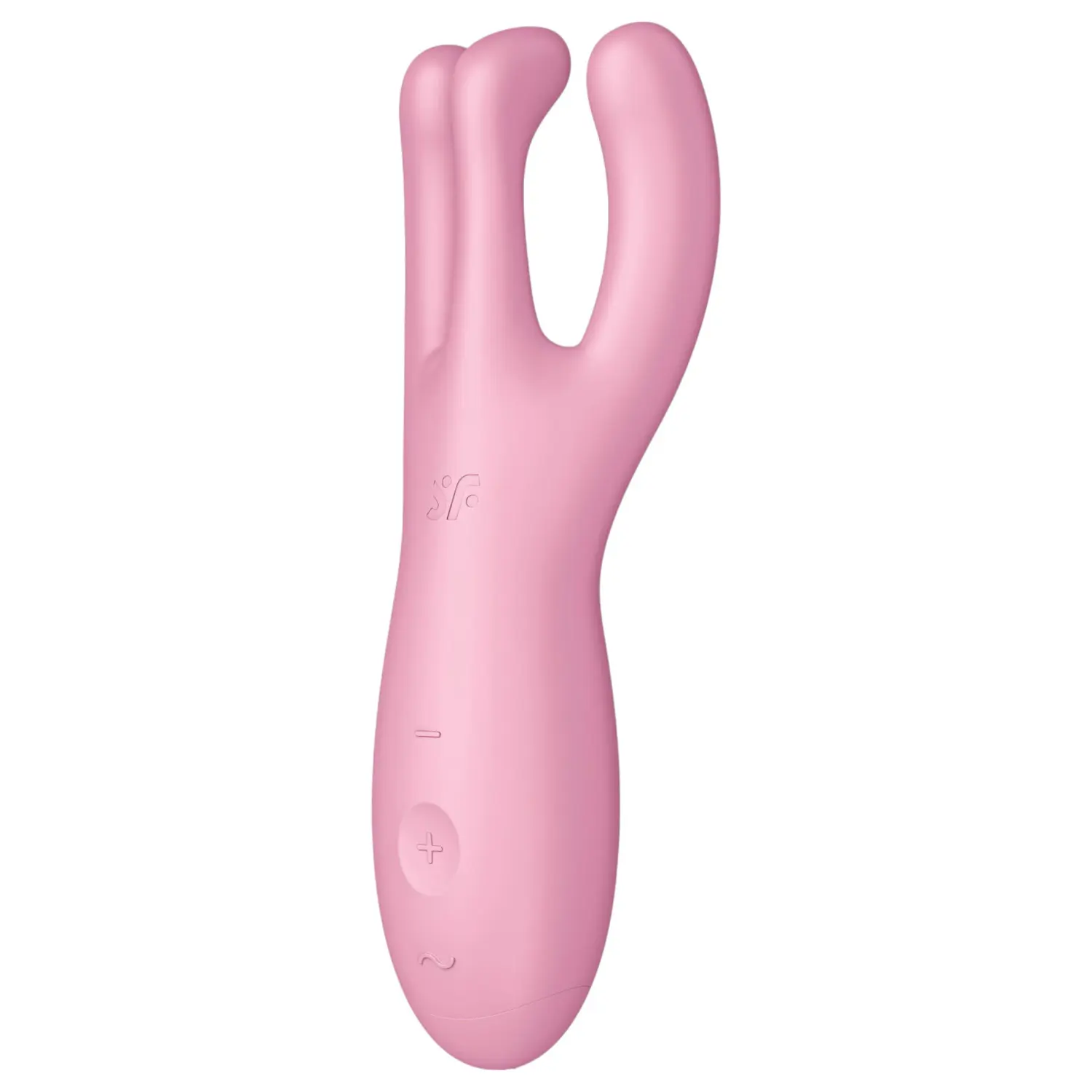 Satisfyer Threesome 4 - vibrátor na klitoris ovládaný aplikací (růžový)