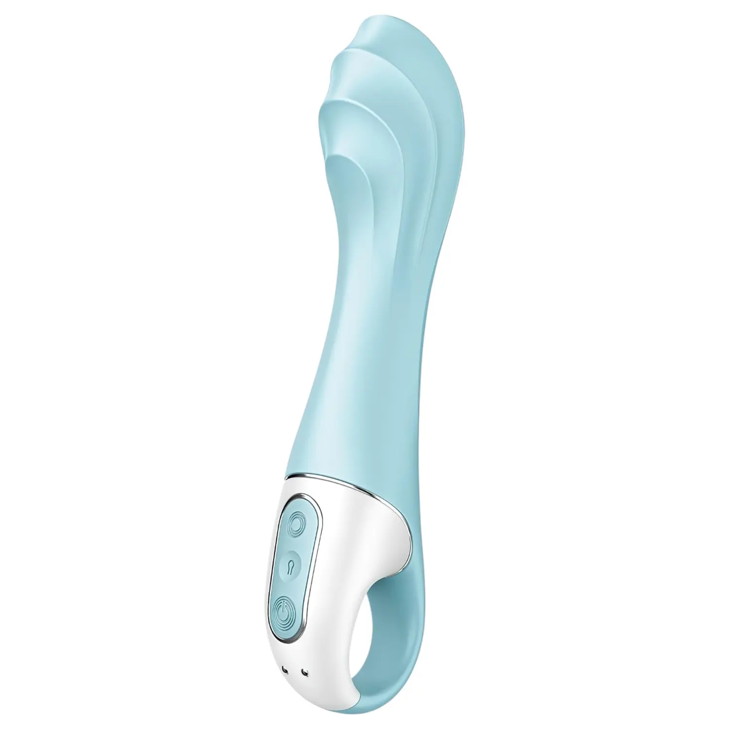 Satisfyer Air Pump Vibrator 5 - ovládaný aplikací (modrý)