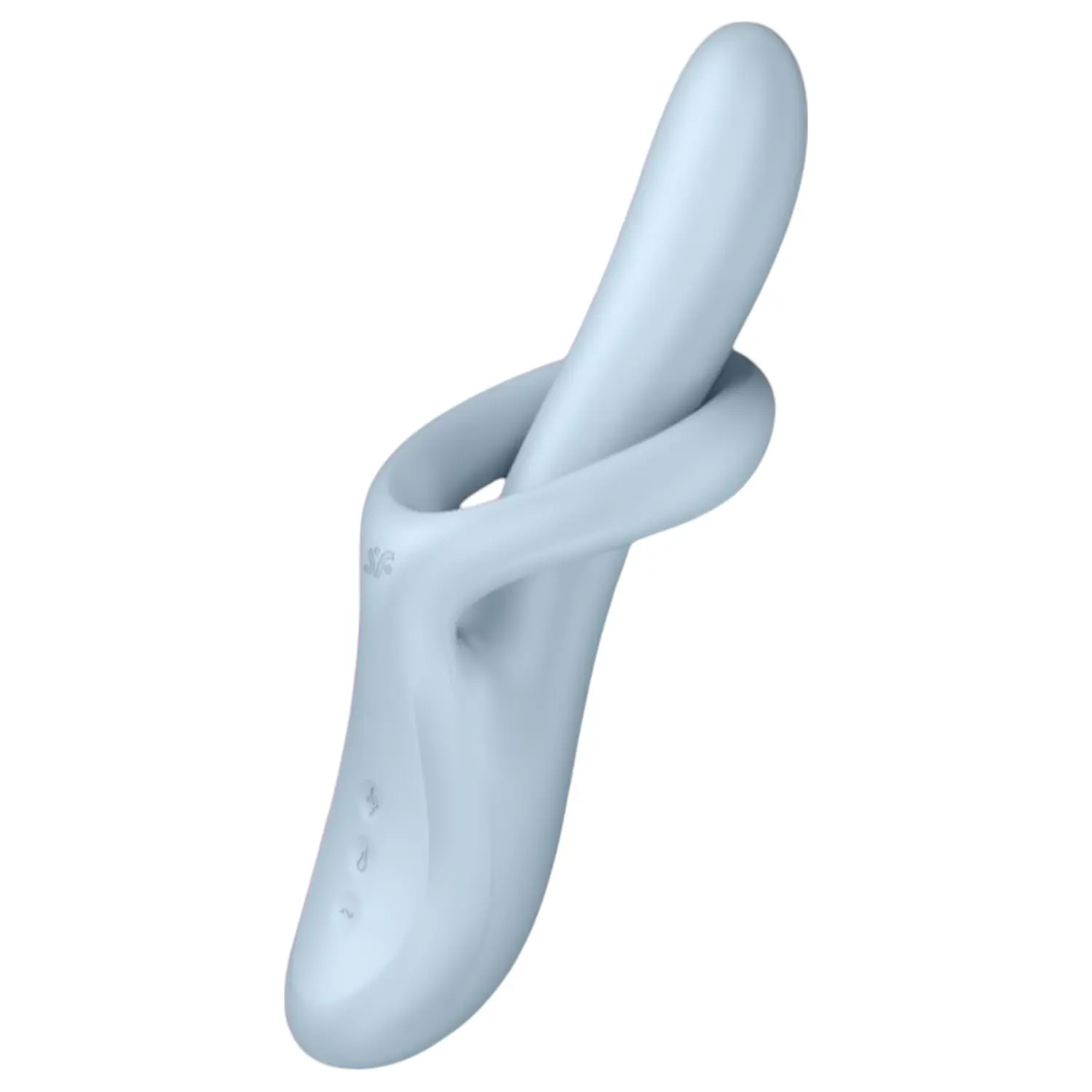 Satisfyer Heat Flex 4 - vibrační ohřívací vibrátor s klitorálním ramenem (stříbrný)