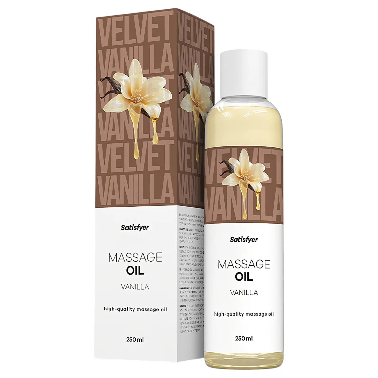 Satisfyer - masážní olej - vanilka - 250 ml