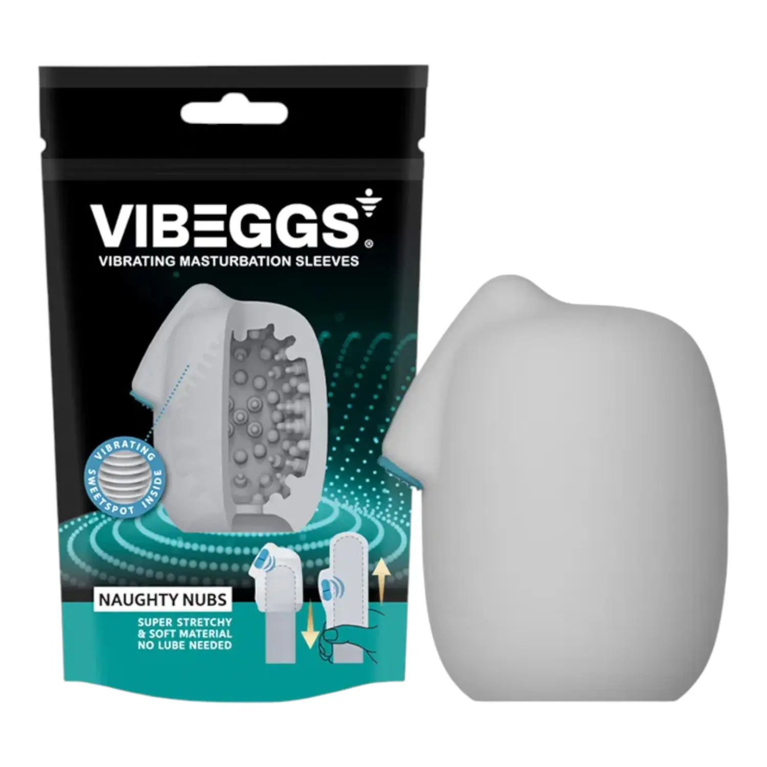 Masturbátor VIBEGGS NAUGHTY NUBS vibrační