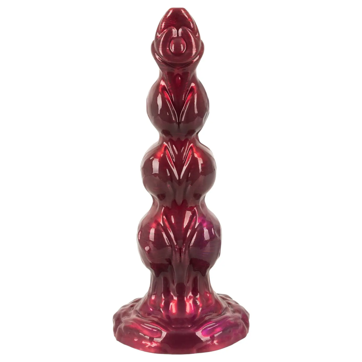 Beasty Cocks - Werewolf Willie dildo s přísavkou - bordó (21 cm)