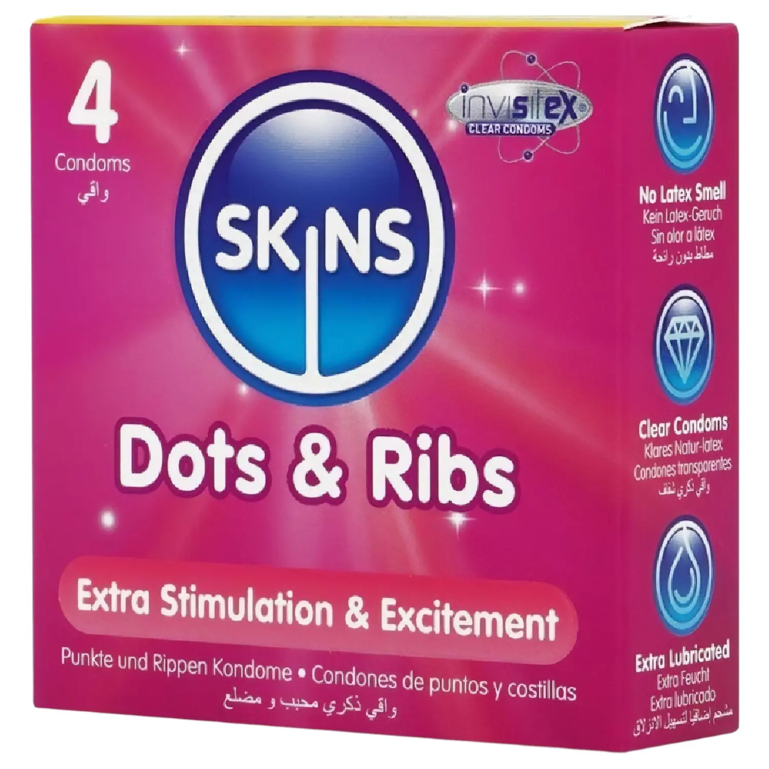 Kondom Skins Dots & Ribs