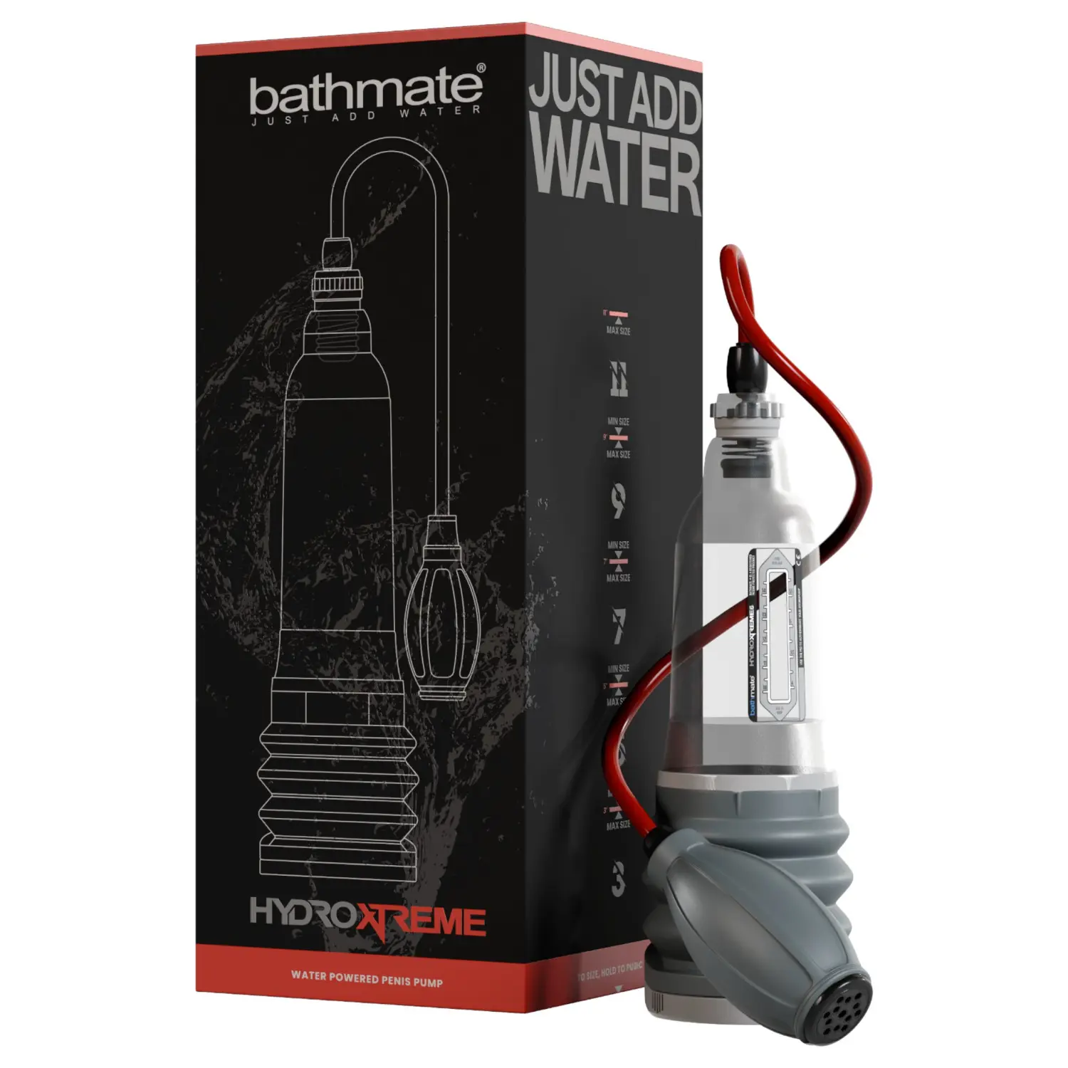 Bathmate HydroXtreme 5 - hydropumpa, bez příslušenství (průhledná)