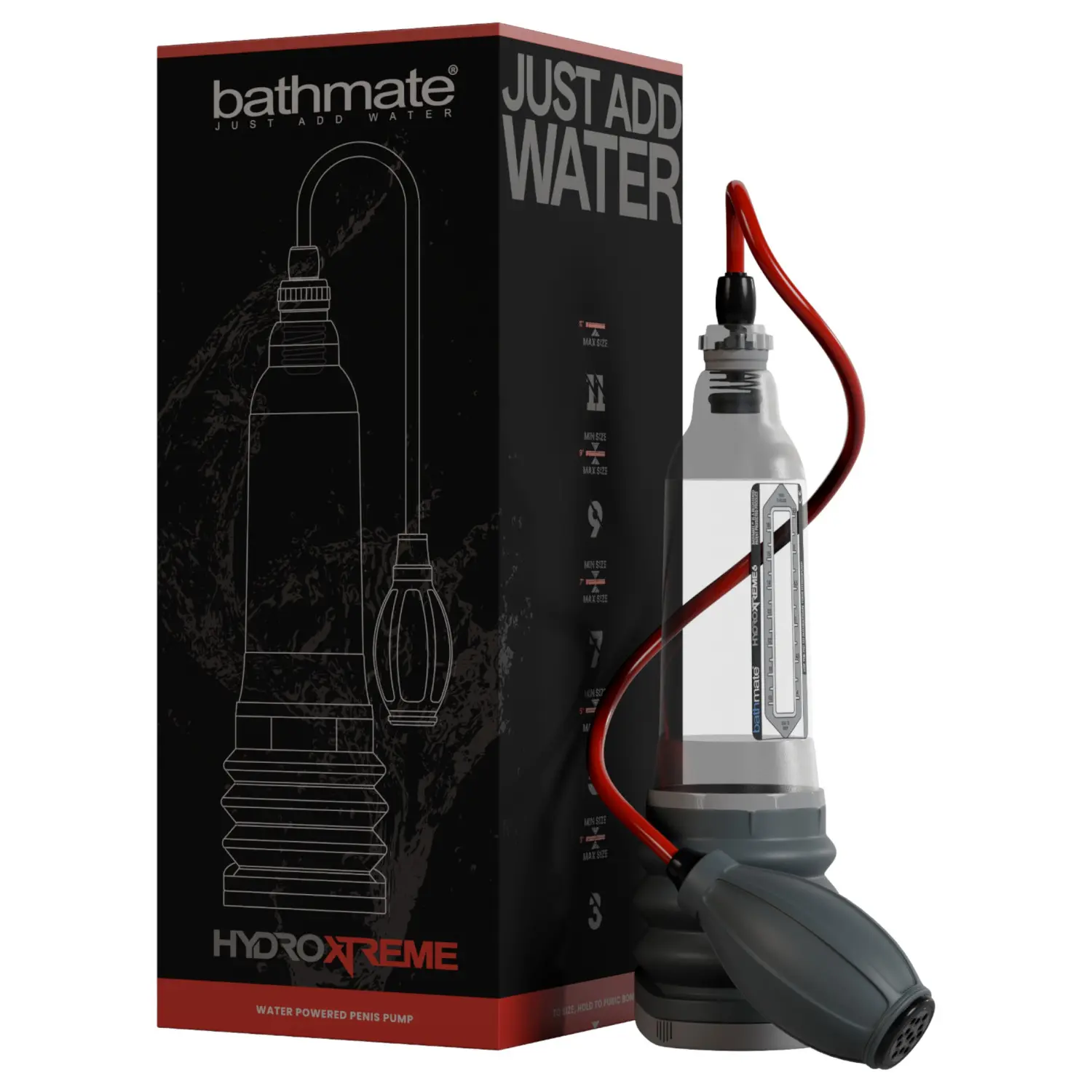 Bathmate HydroXtreme 6 - hydropumpa, bez příslušenství (průhledná)
