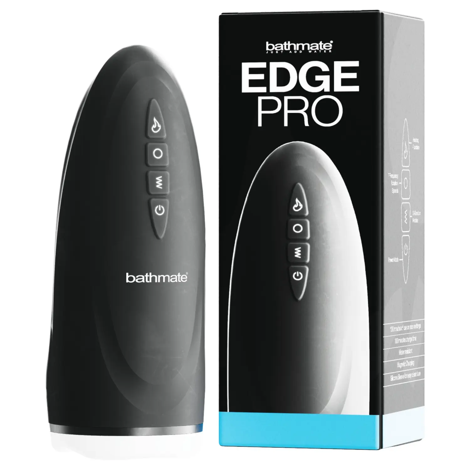 Bathmate Edge Pro - erekční kroužek k hydropumpě (černý)