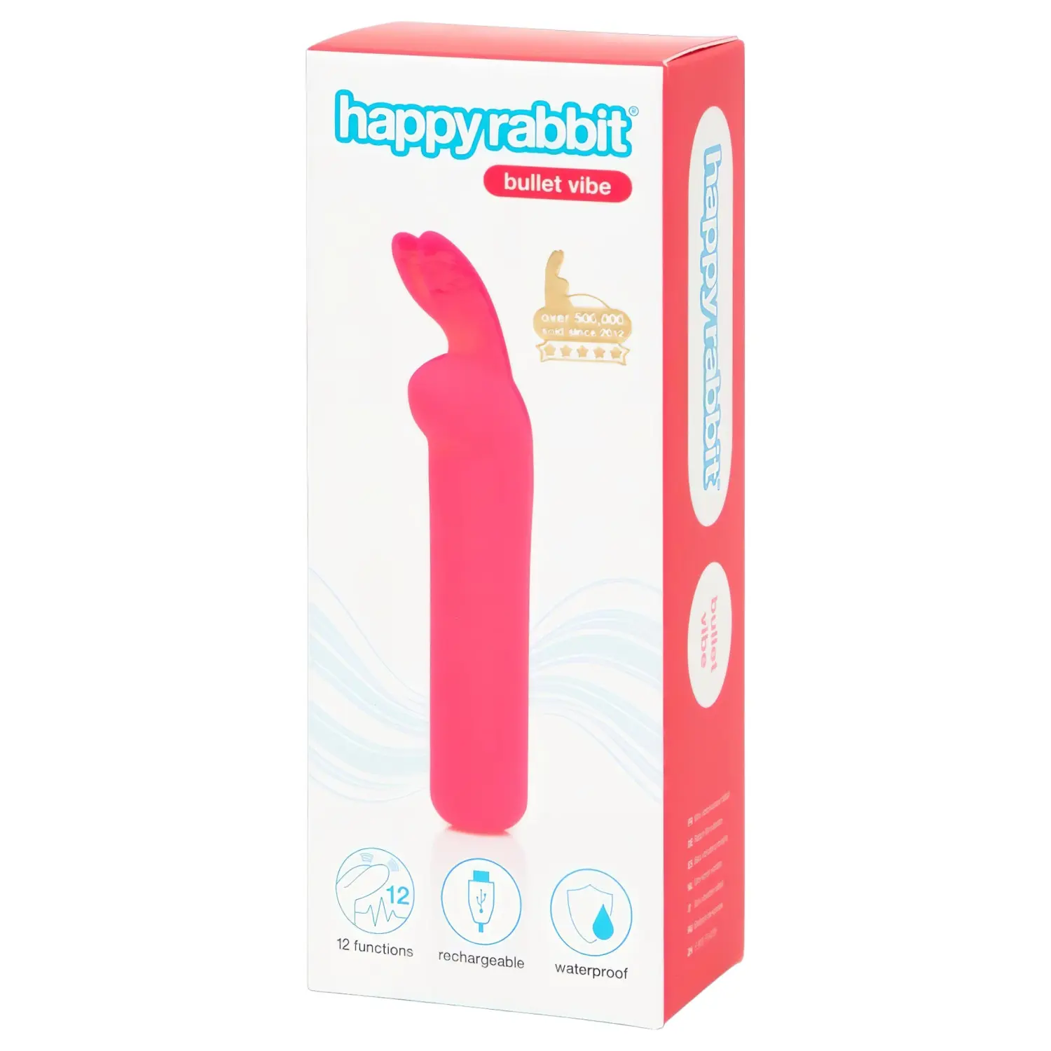 Happyrabbit - minivibrátor s králíčkem - dobíjecí - růžový