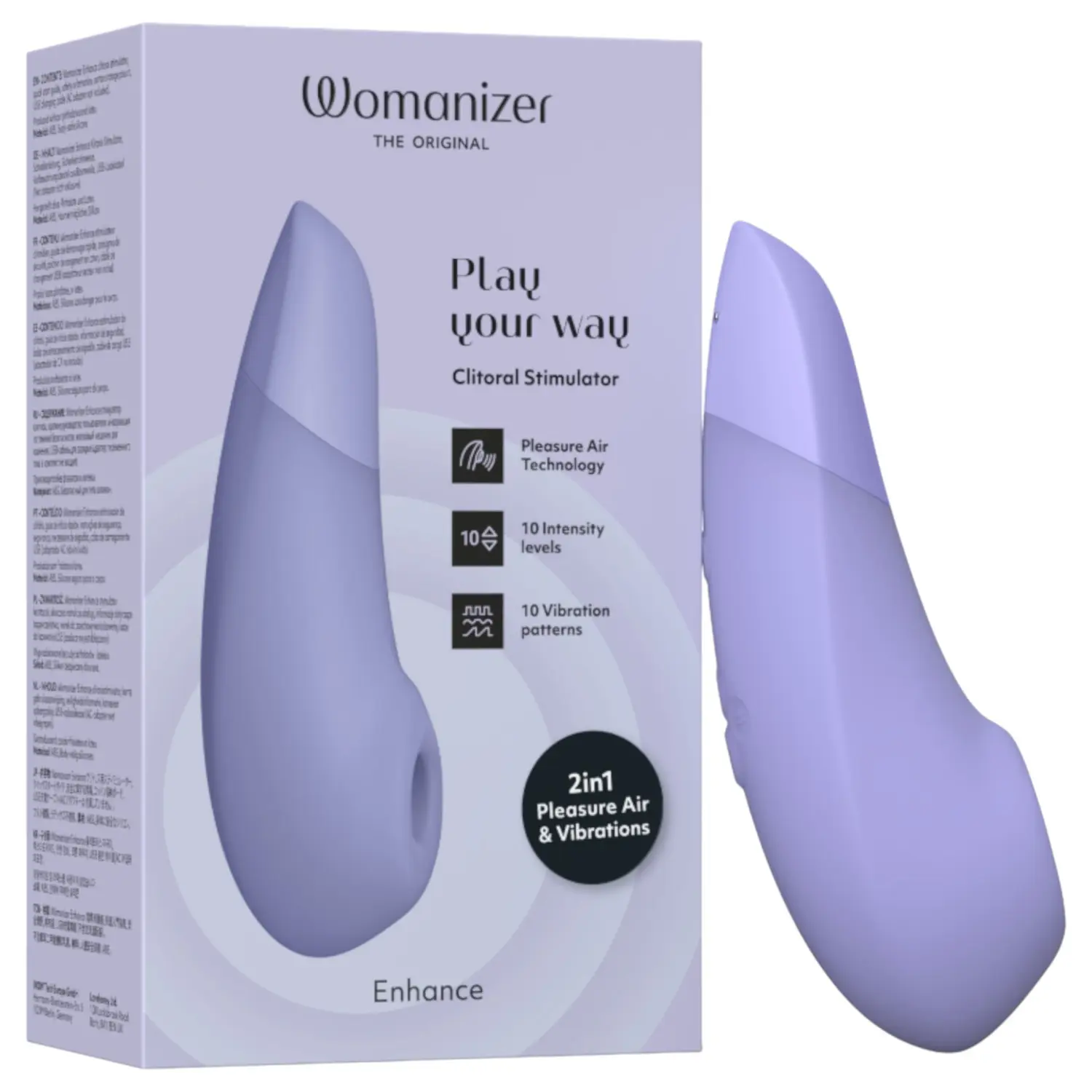 Womanizer Enhance - stimulátor klitorisu s tlakovými vlnami (fialový)