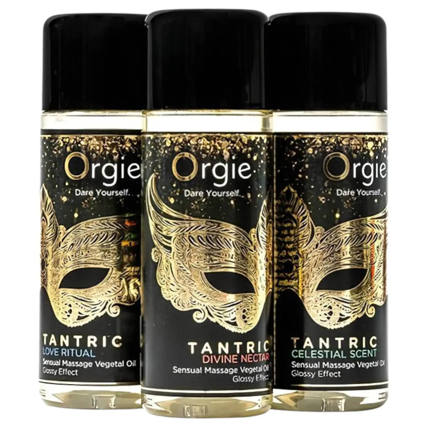 Orgie Tantric - sada smyslných masážních olejů - 3x30 ml