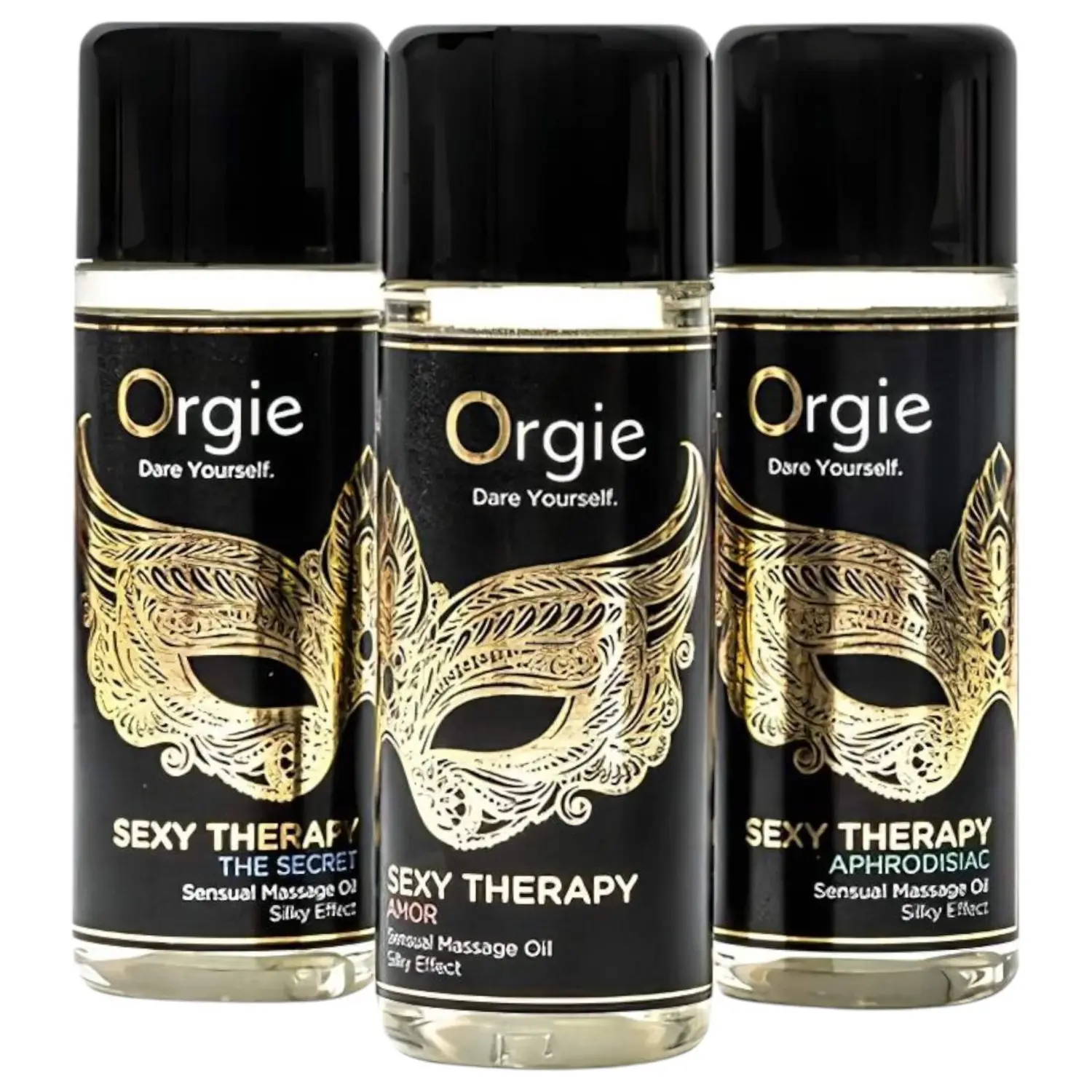 Orgie - masážní olej sada - smyslný výběr - 3x30 ml