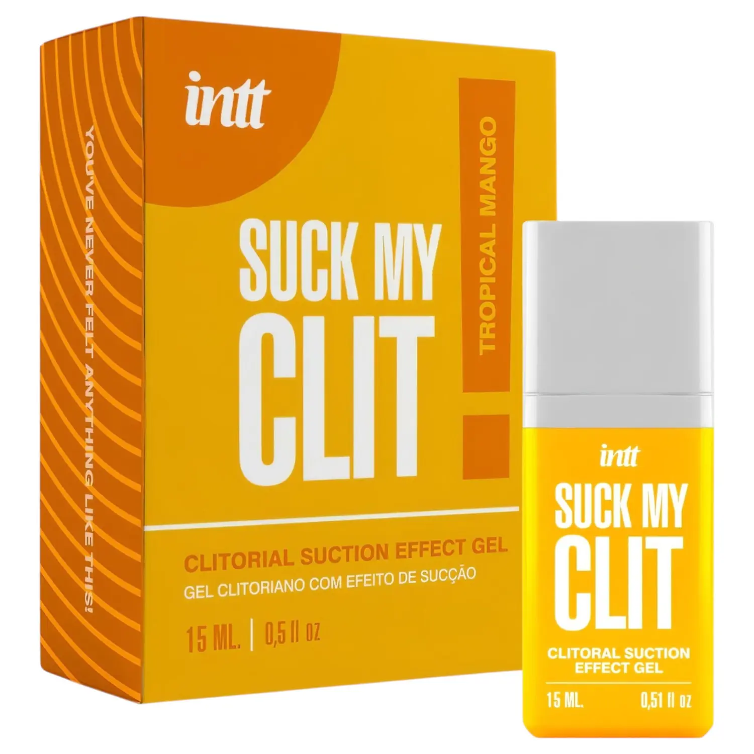 Intt Suck My Clit - stimulační gel na klitoris pro ženy - mango (15 ml)