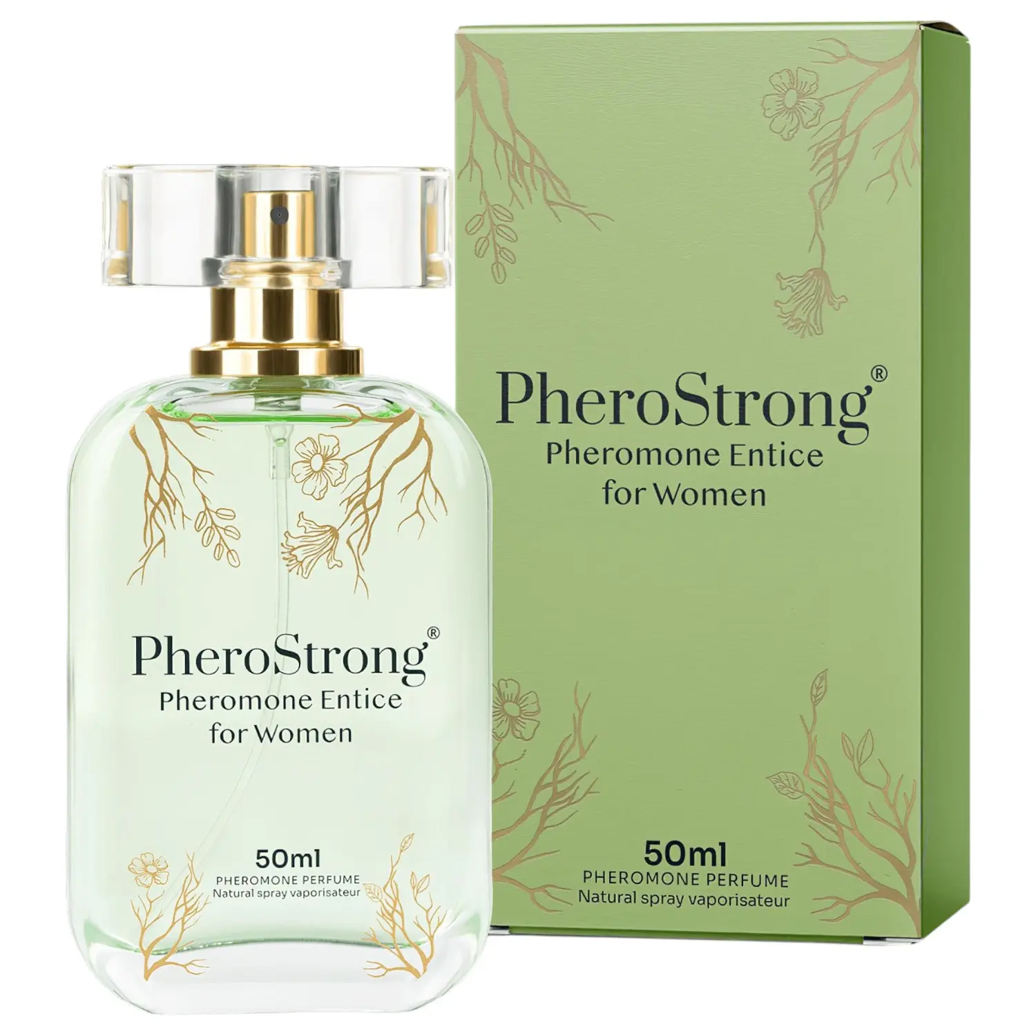 PheroStrong Entice - feromonový parfém pro ženy s smyslnou vůní (50 ml)