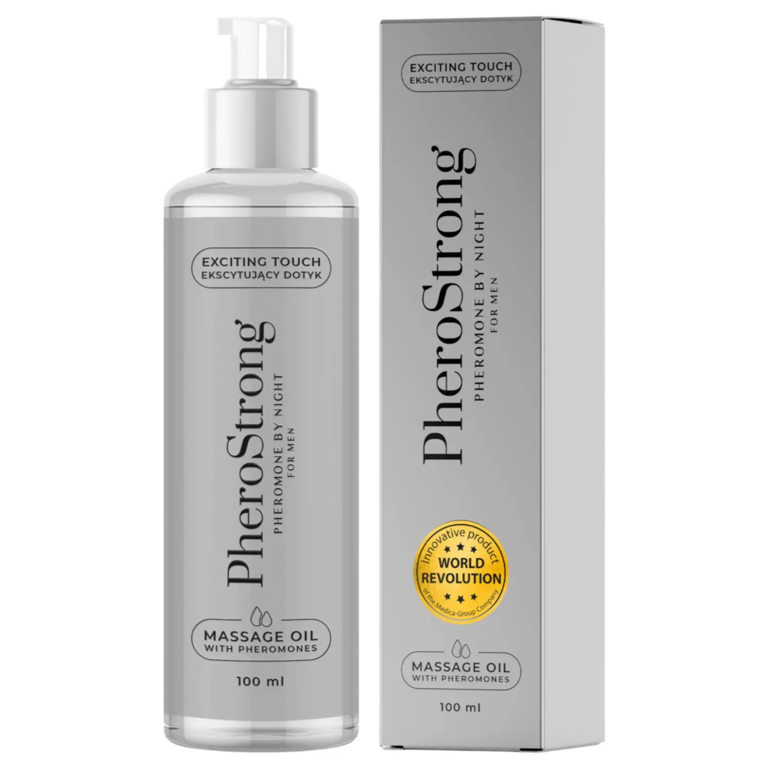 PheroStrong by Night - masážní olej pro muže - 100 ml