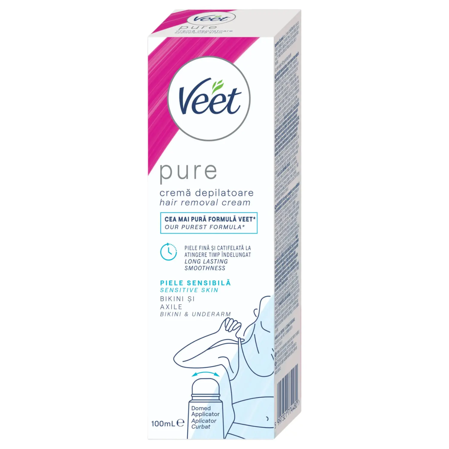 Veet Pure - depilační krém na oblast bikin - pro citlivou pokožku (100 ml)