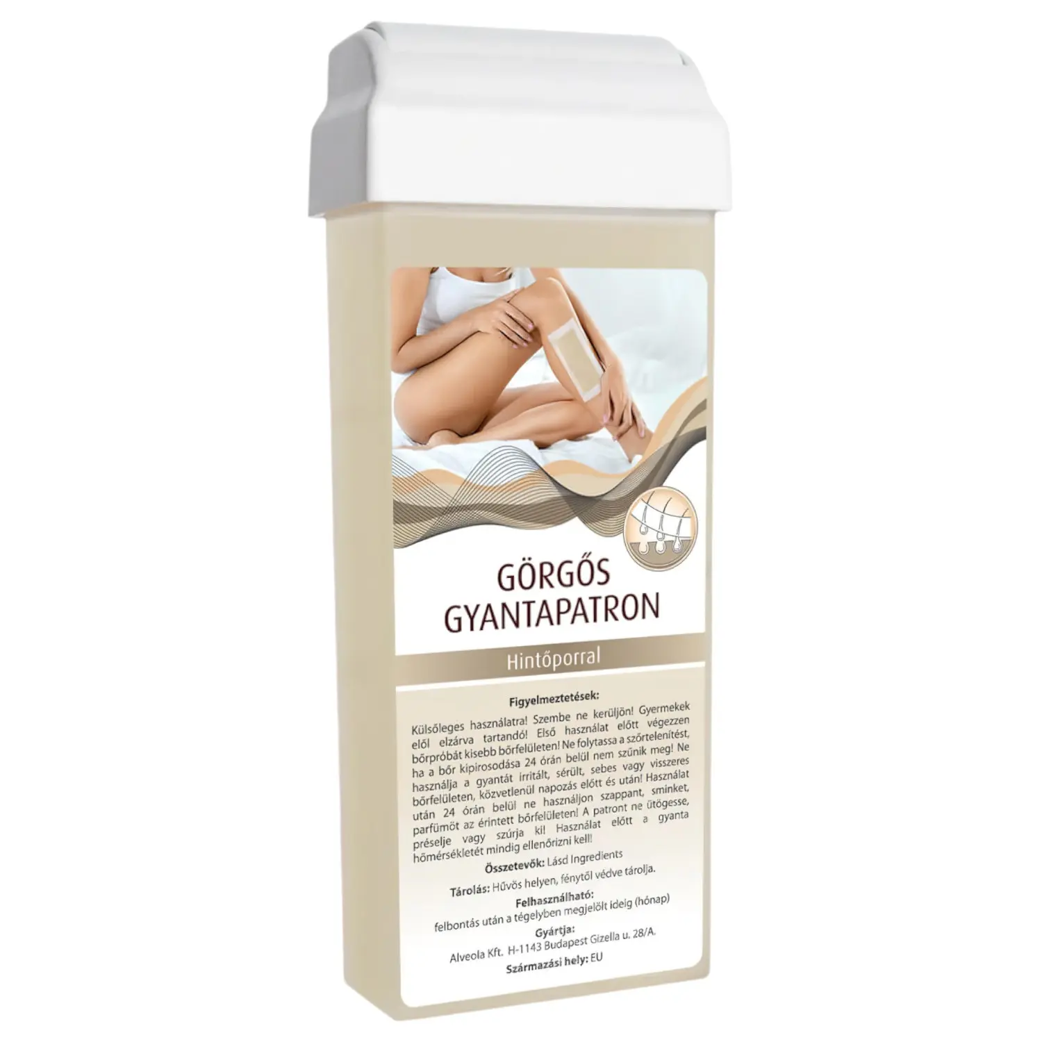 X-Epil - Patron s válečkovým voskem - se širokou válečkovou hlavicí (100 ml) - s pudrem
