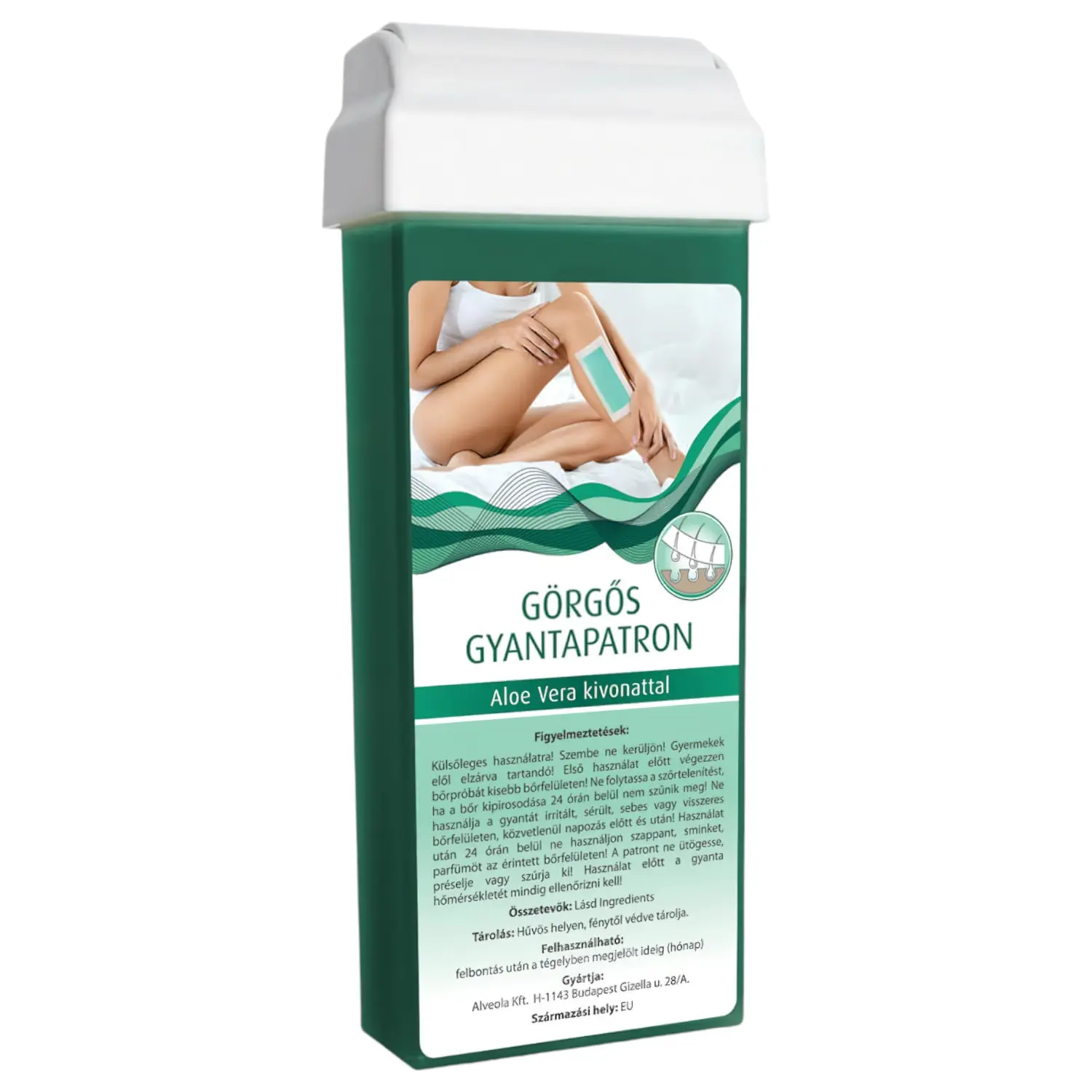X-Epil - Patron s válečkovým voskem se širokou hlavicí (100 ml) - aloe vera