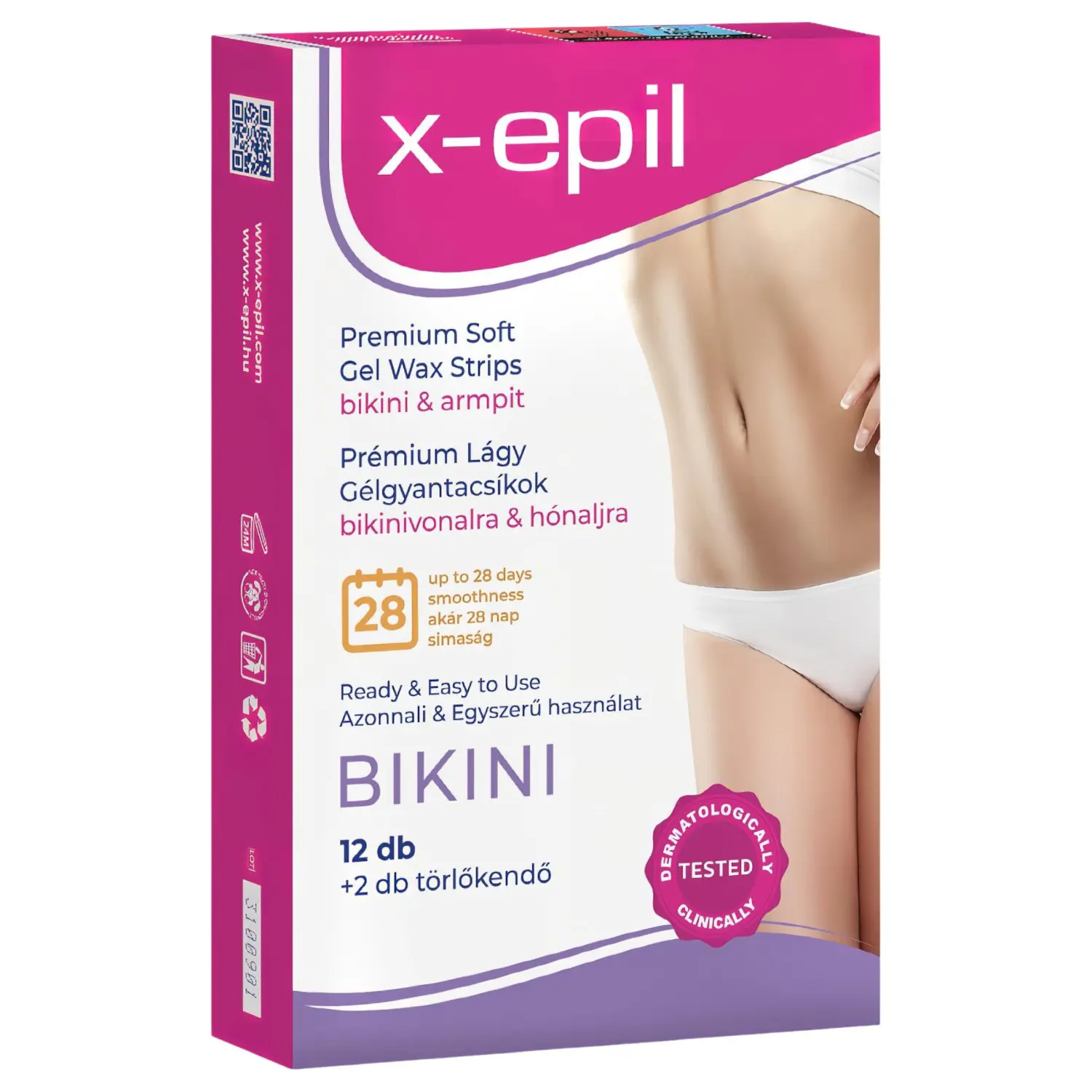 X-Epil - voskové pásky na depilaci - bikini/podpaží - 12 ks