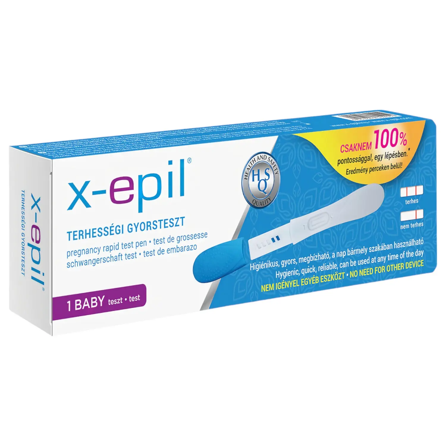 X-Epil - těhotenský test v tyčince - 1 ks