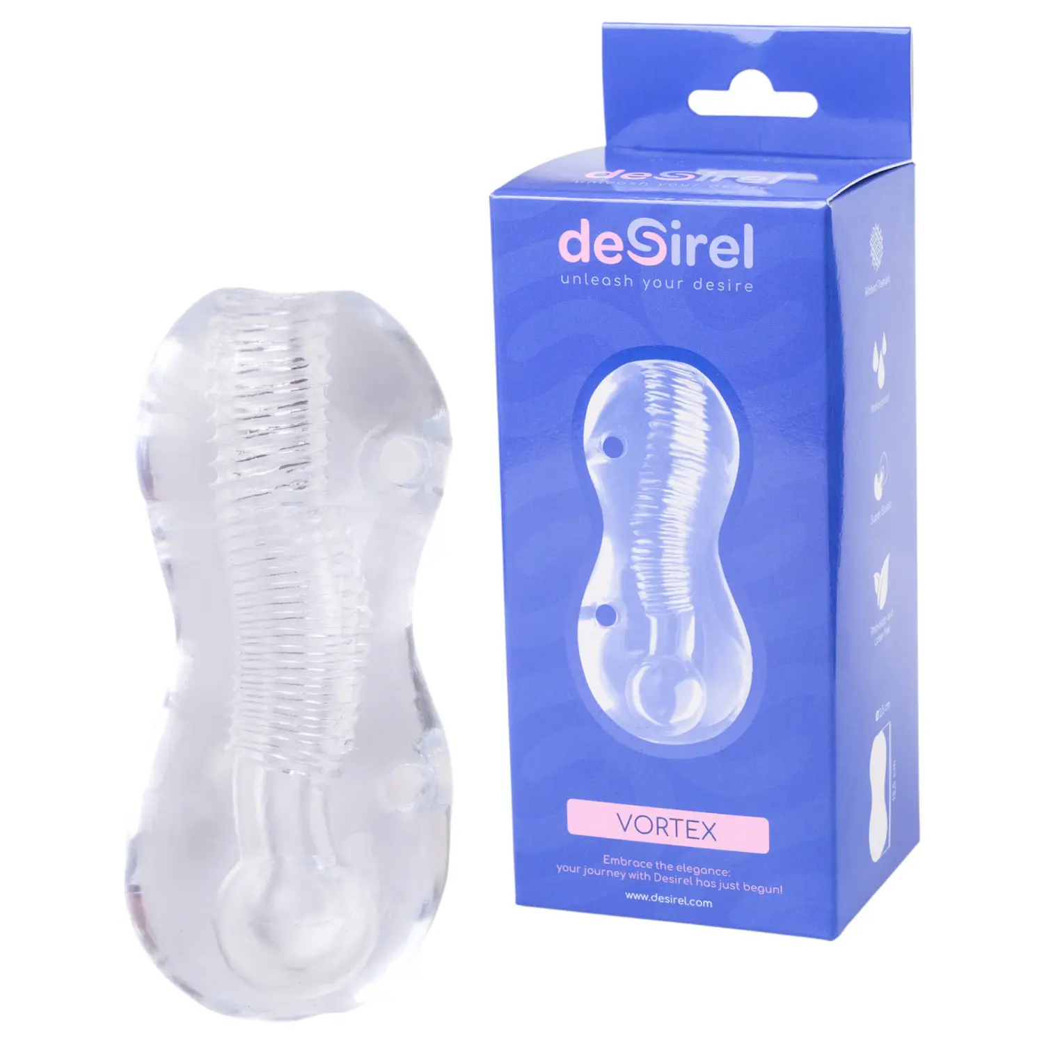 Desirel Vortex - masturbátor (průhledný)