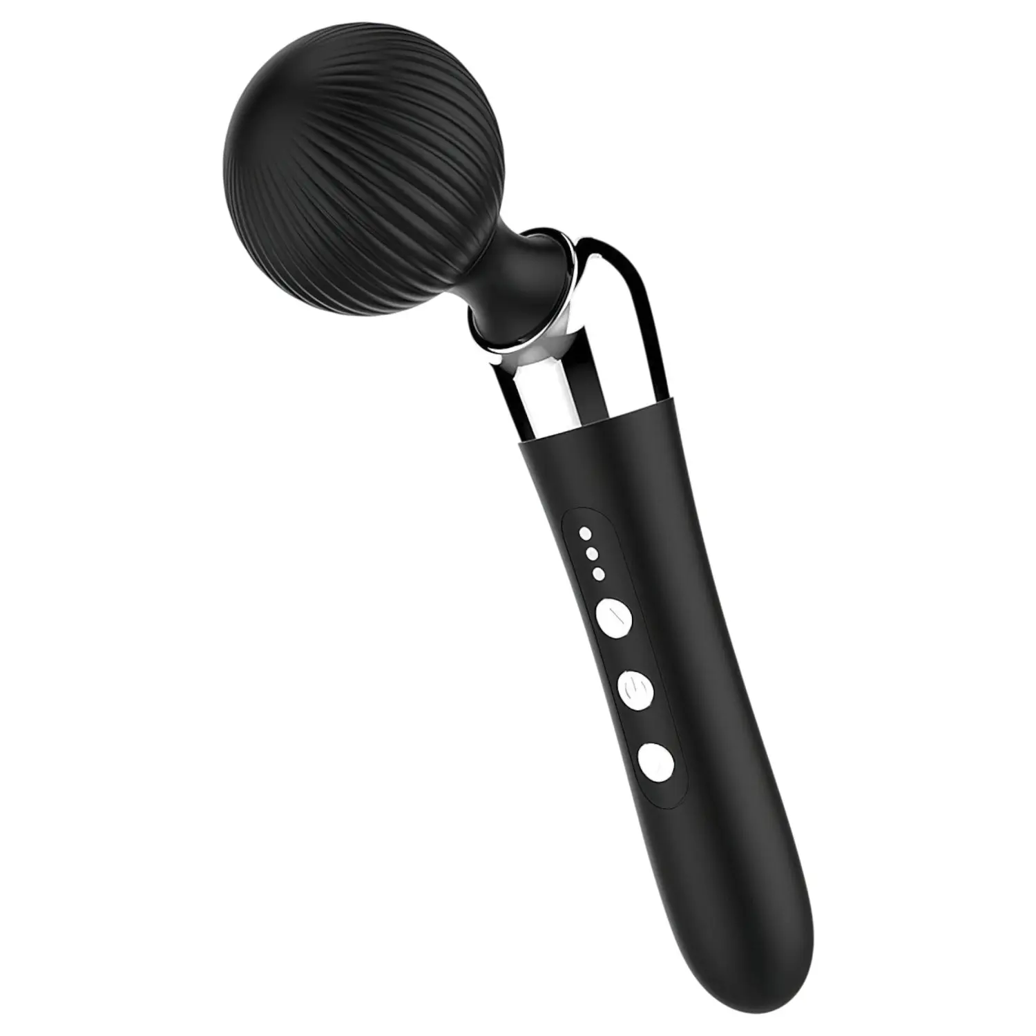 Zakřivený - masážní vibrátor - nabíjecí - černý