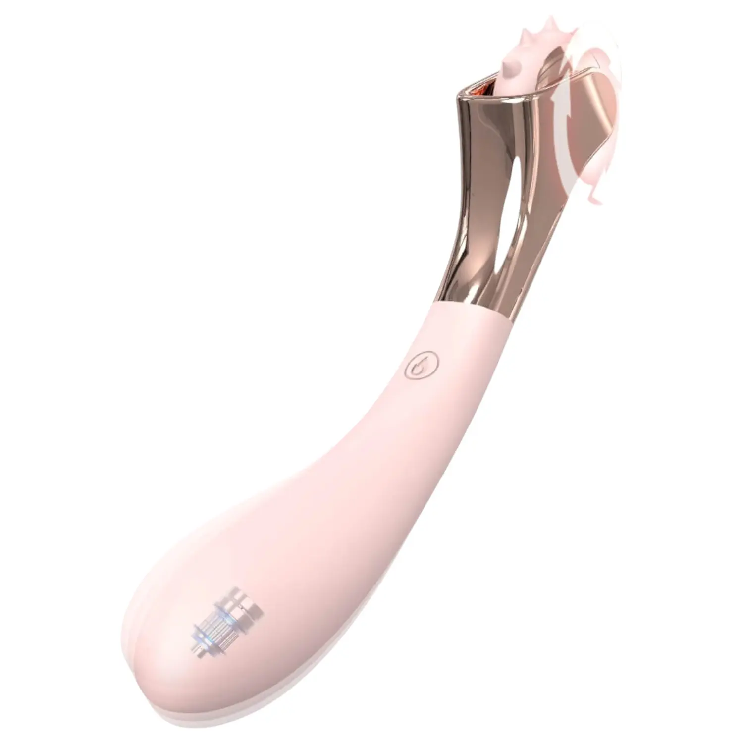 Sex HD - akumulátorový, vodotěsný vibrátor a stimulační kolečko (růžový)