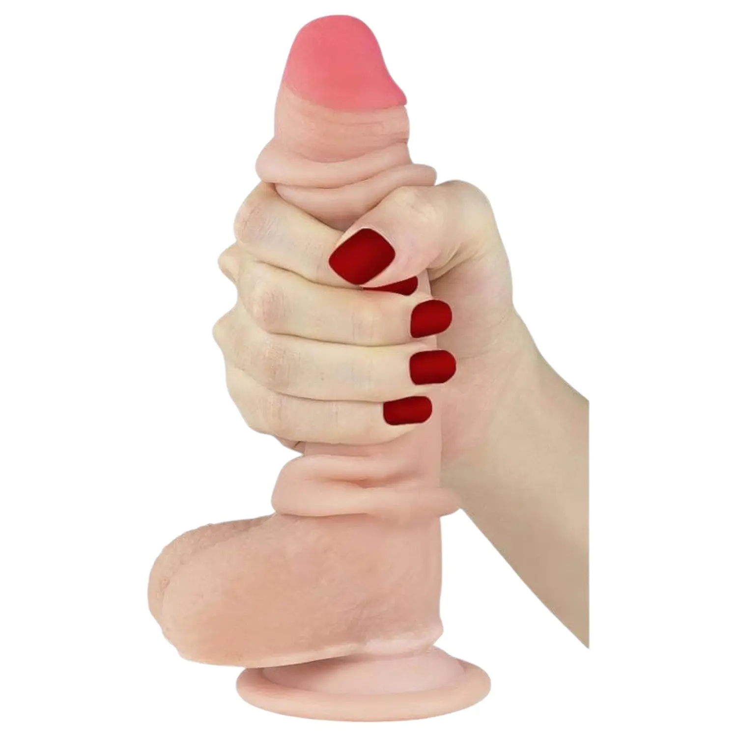 LoveToy Sliding Skin Dual Layer Cock 7"" 17,5 cm