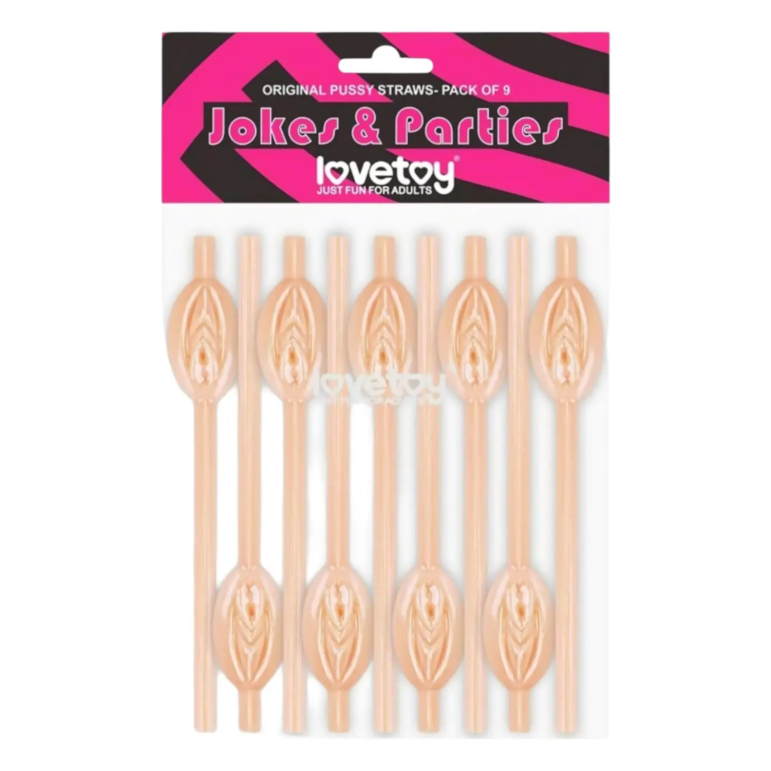 Lovetoy - brčko ve tvaru vagíny, doplněk na rozlučku se svobodou (přírodní)