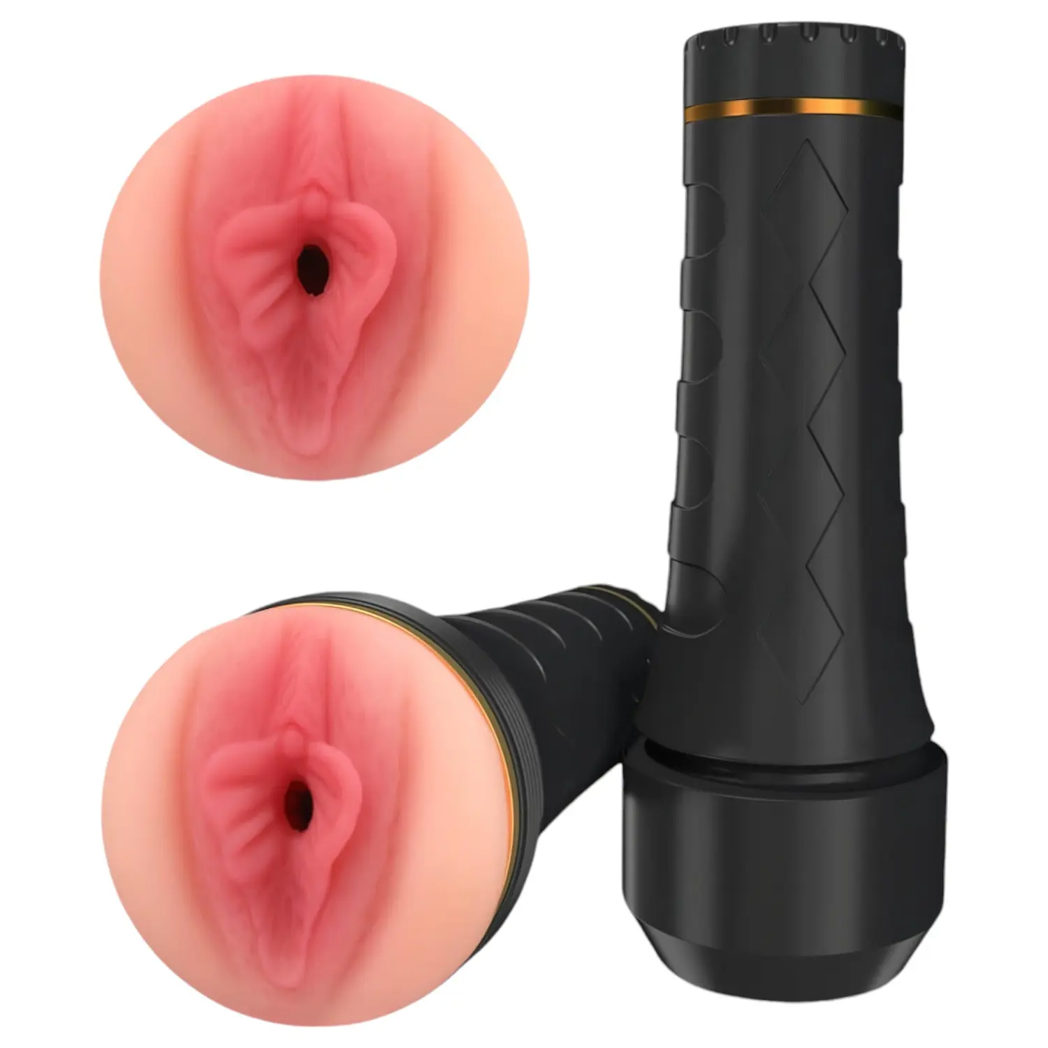 Tracy's Dog Cup - realistická umělá vagína masturbátor (černo‑tělová)