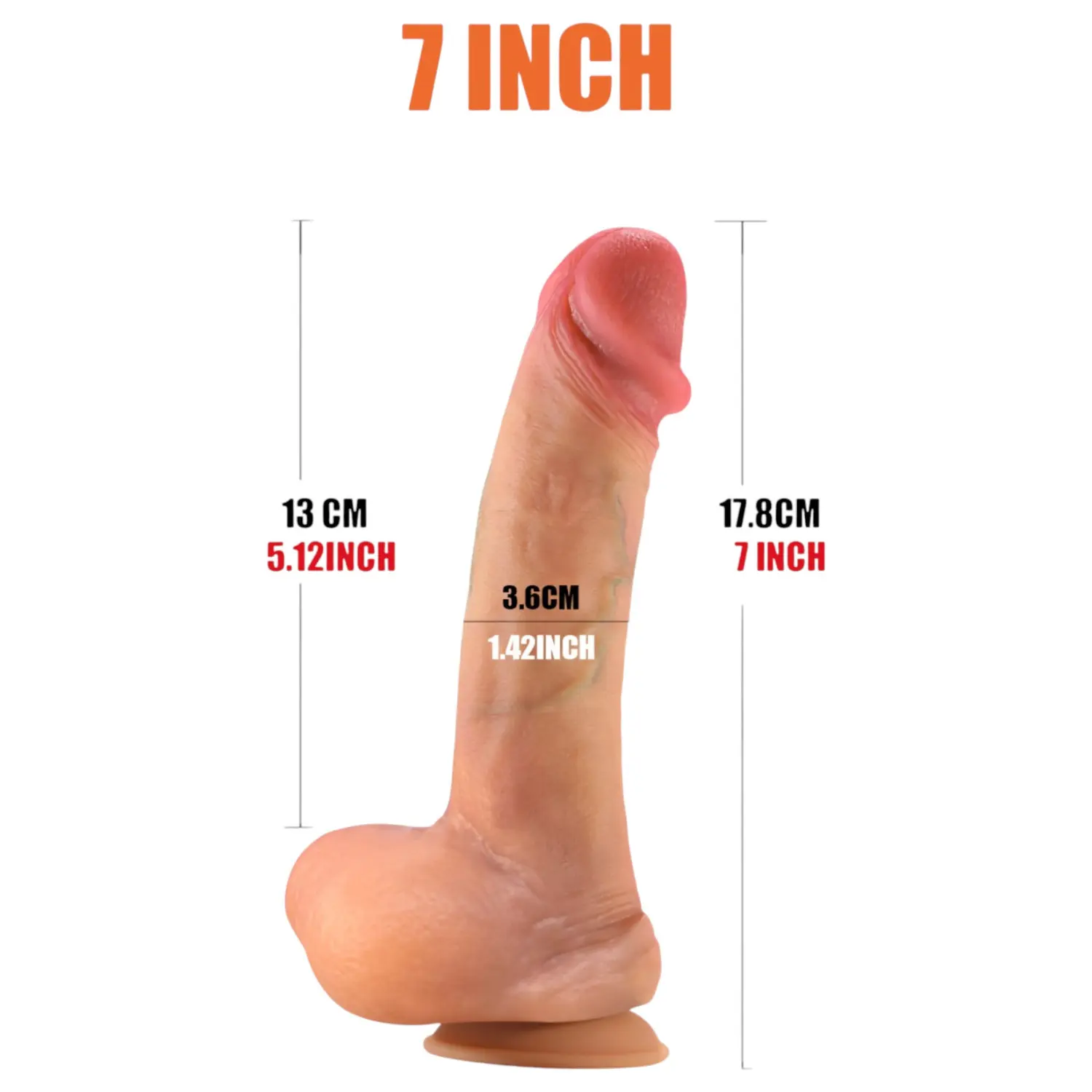 FeelSkin - realistické dildo - přírodní vzhled - 17,8 cm
