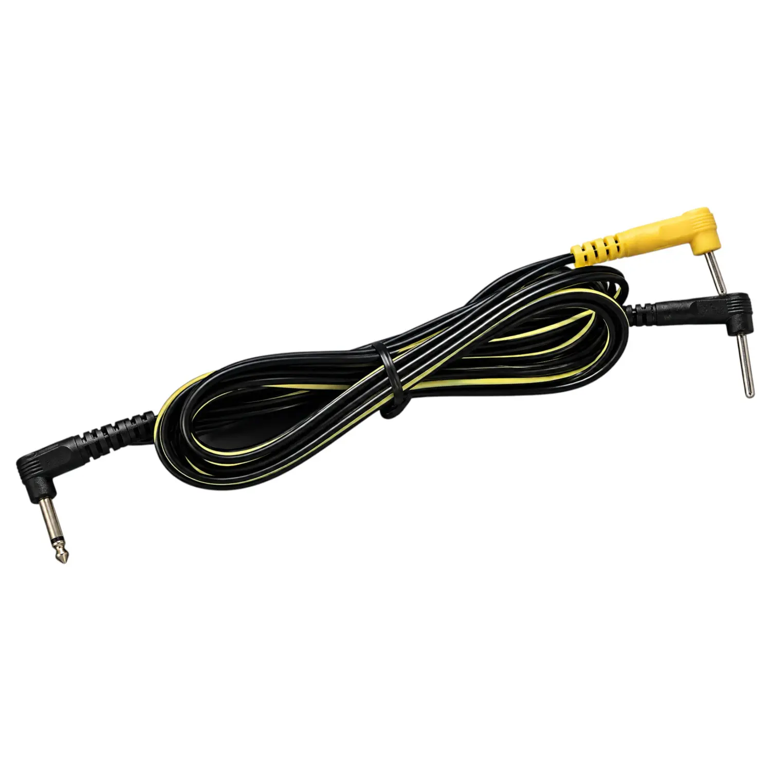 DG-LAB - elektrodový kabel s pravými úhly, s 2mm kolíky (černý)