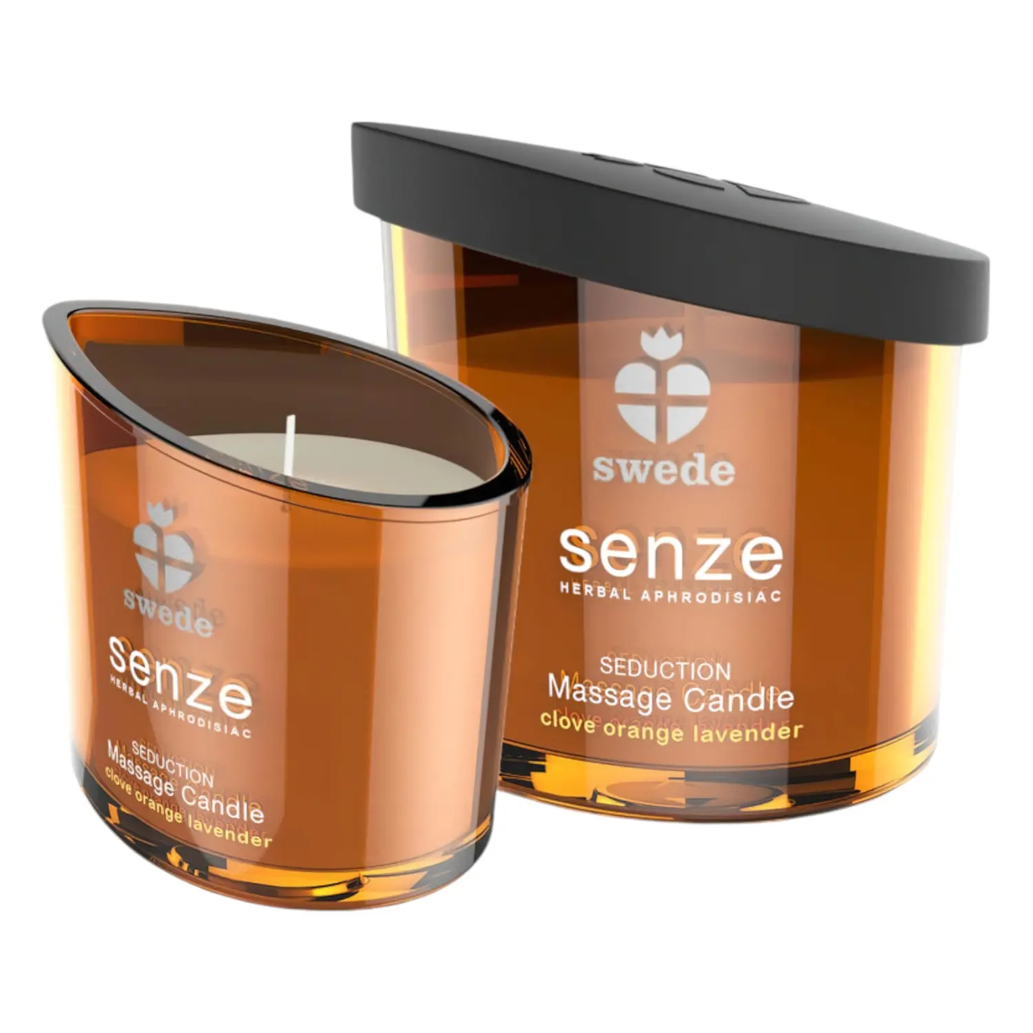 Swede Senze - masážní svíčka - pomeranč, levandule - 50 ml