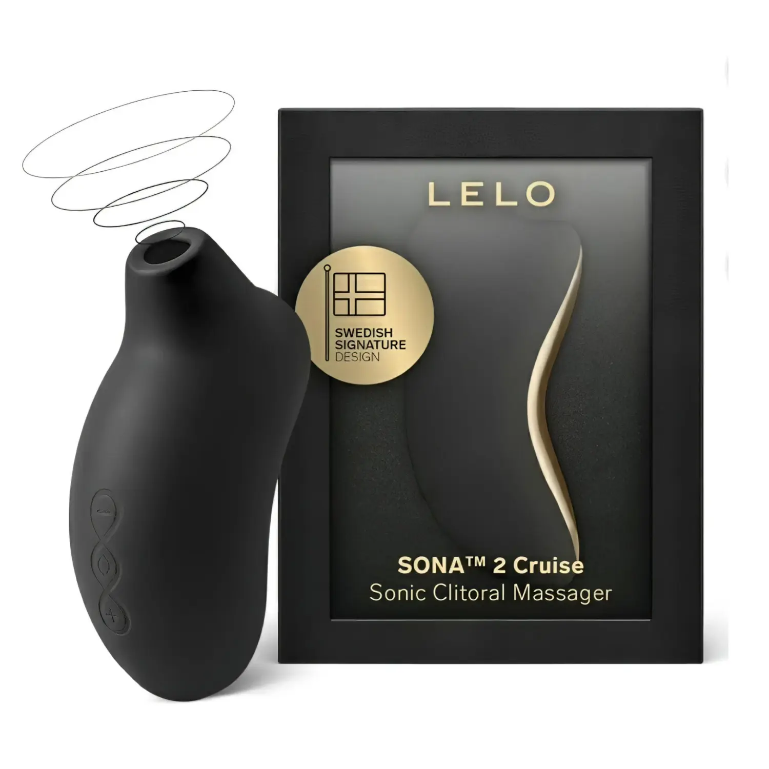 LELO Sona 2 Cruise - stimulátor klitorisu s vlnami - černý