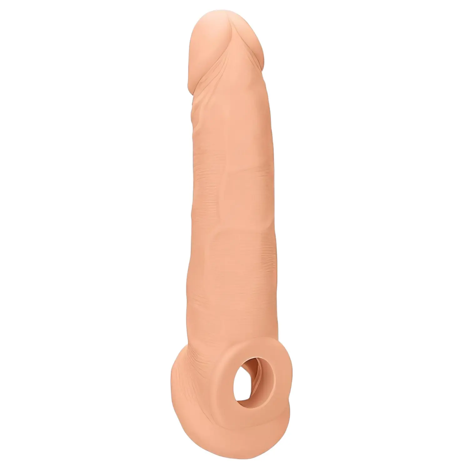 RealRock - návlek na penis - 21,5 cm - tělová barva