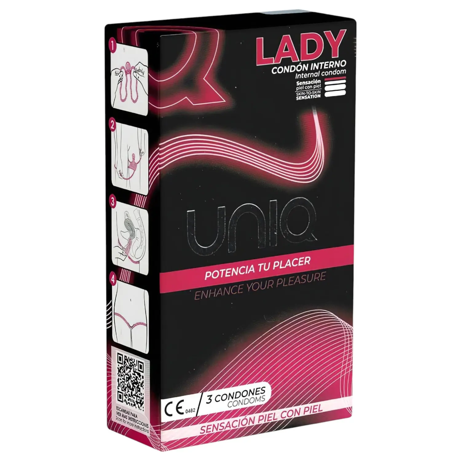 Kondom dámský Uniq LADY 3 ks