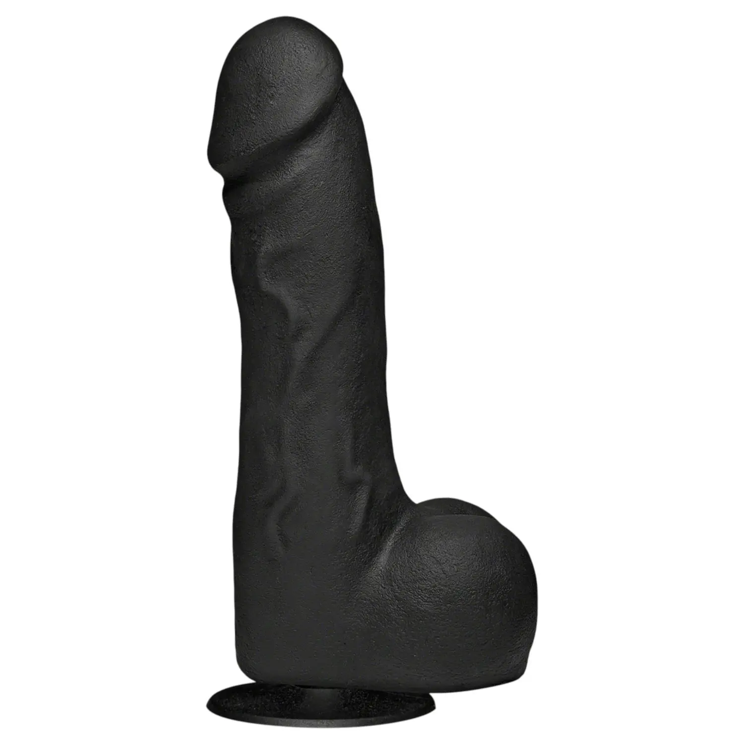 Doc Johnson The Perfect Cock - realistické dildo (černé) - 19 cm