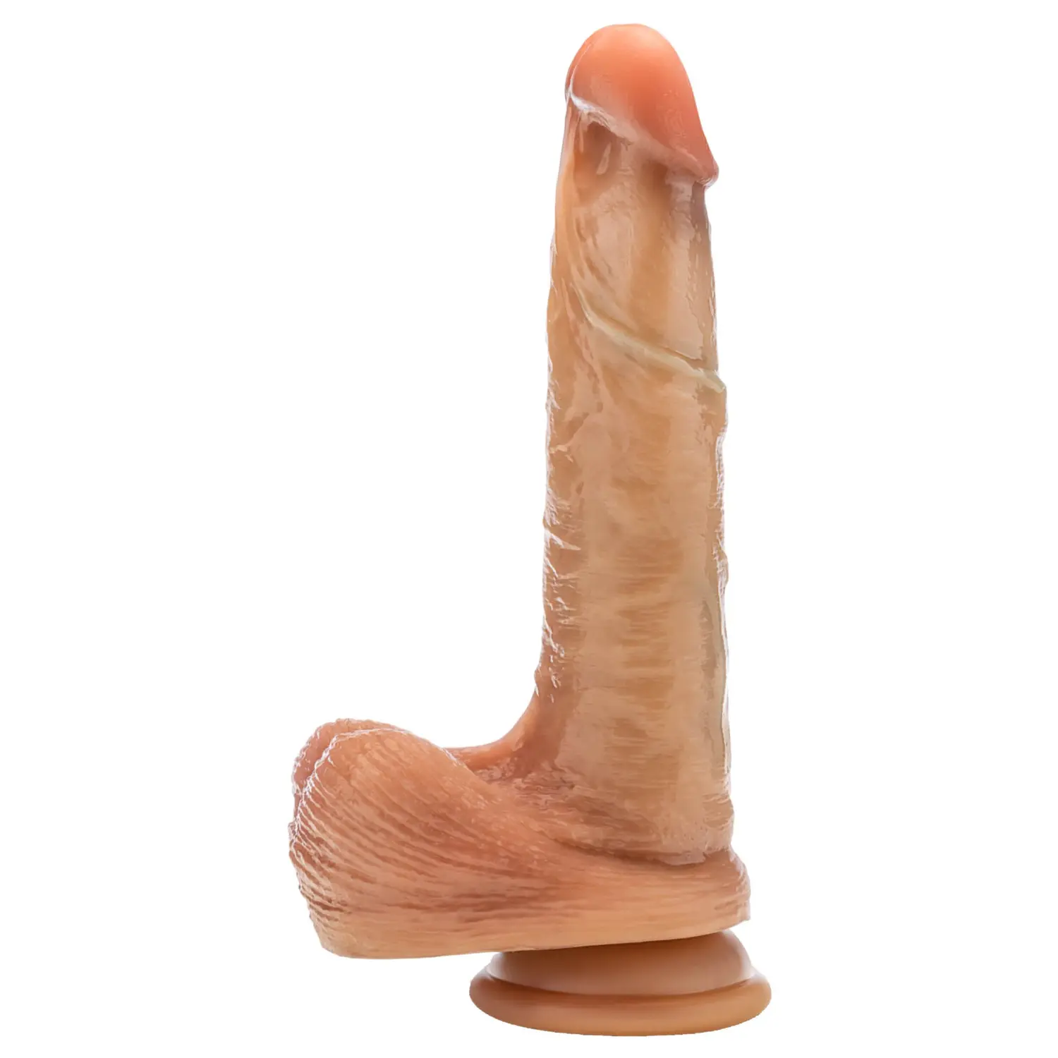 Blush Renaissance - realistický dildo s posuvnou předkožkou (tělová barva)