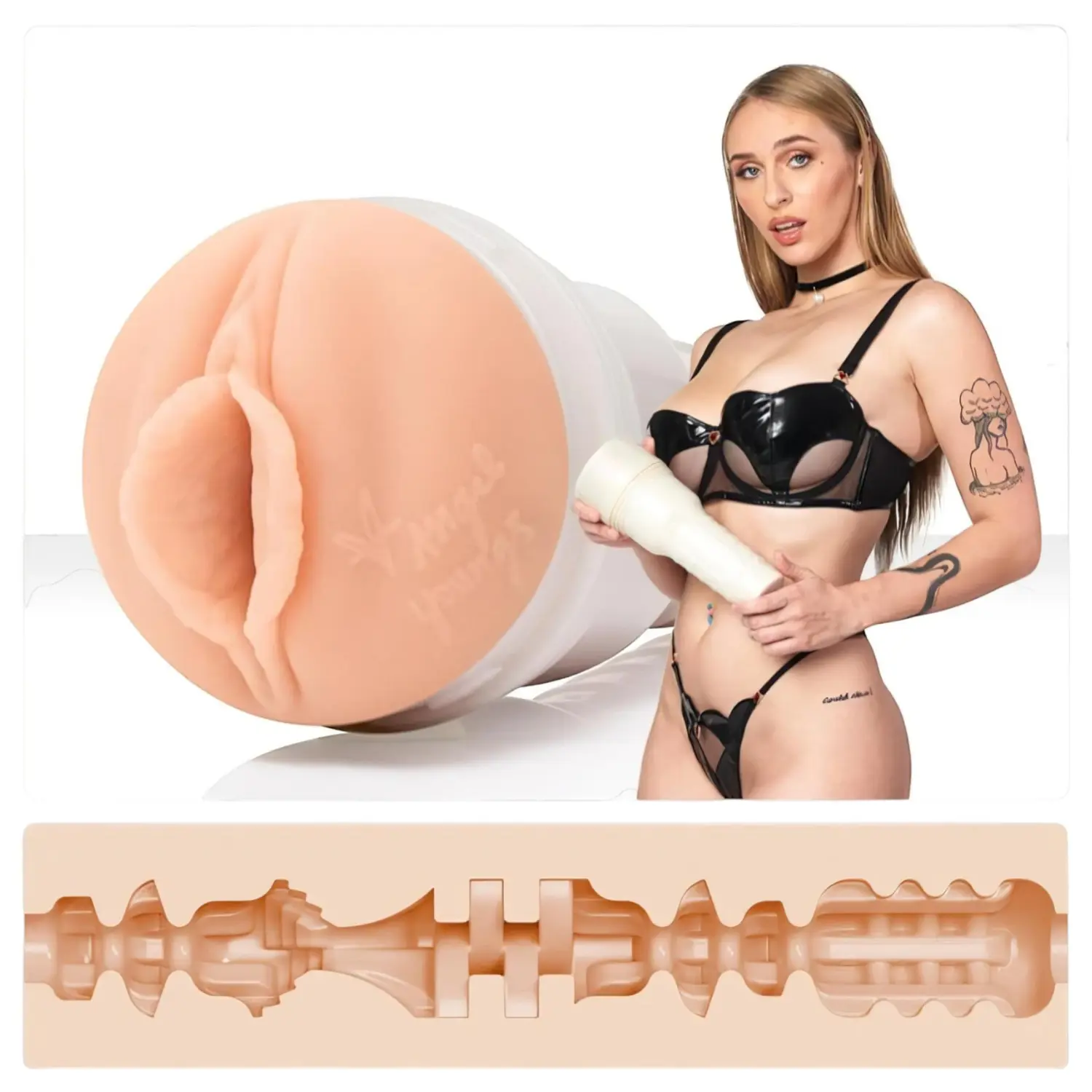 Fleshlight Angel Youngs - realistická vagína - přírodní odstín