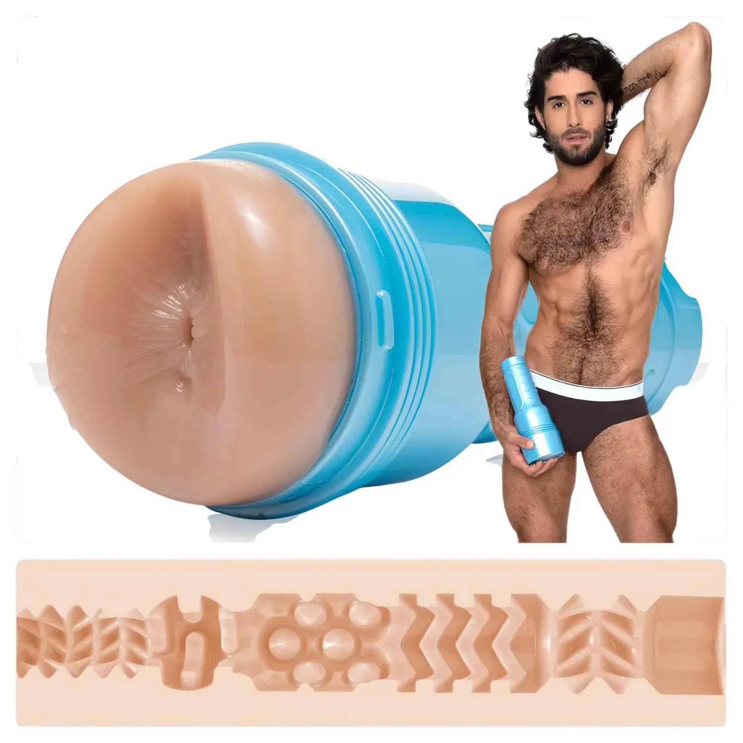 Fleshjack Diego Sans - realistický anální masturbátor - tělová barva