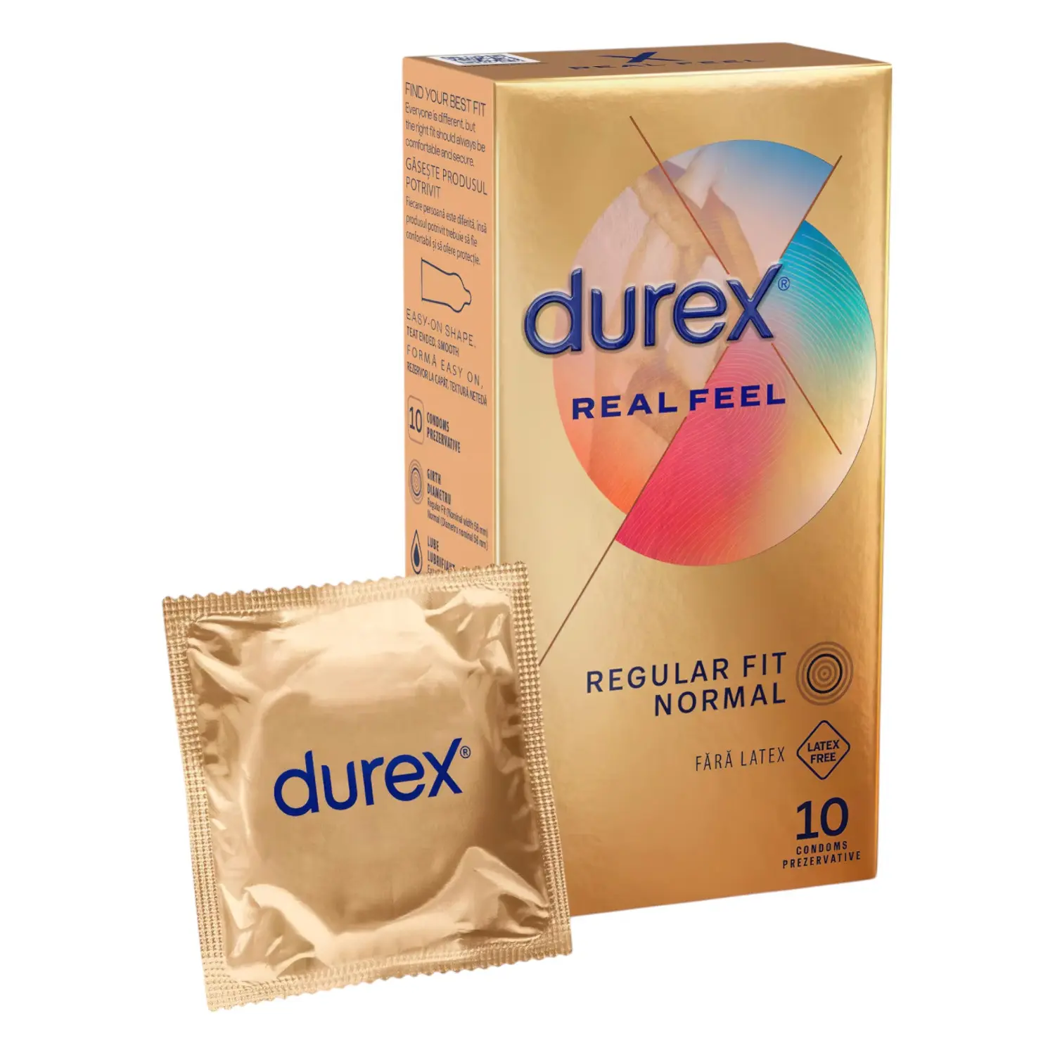 Durex Real Feel - bezlatexový kondom (10 ks)