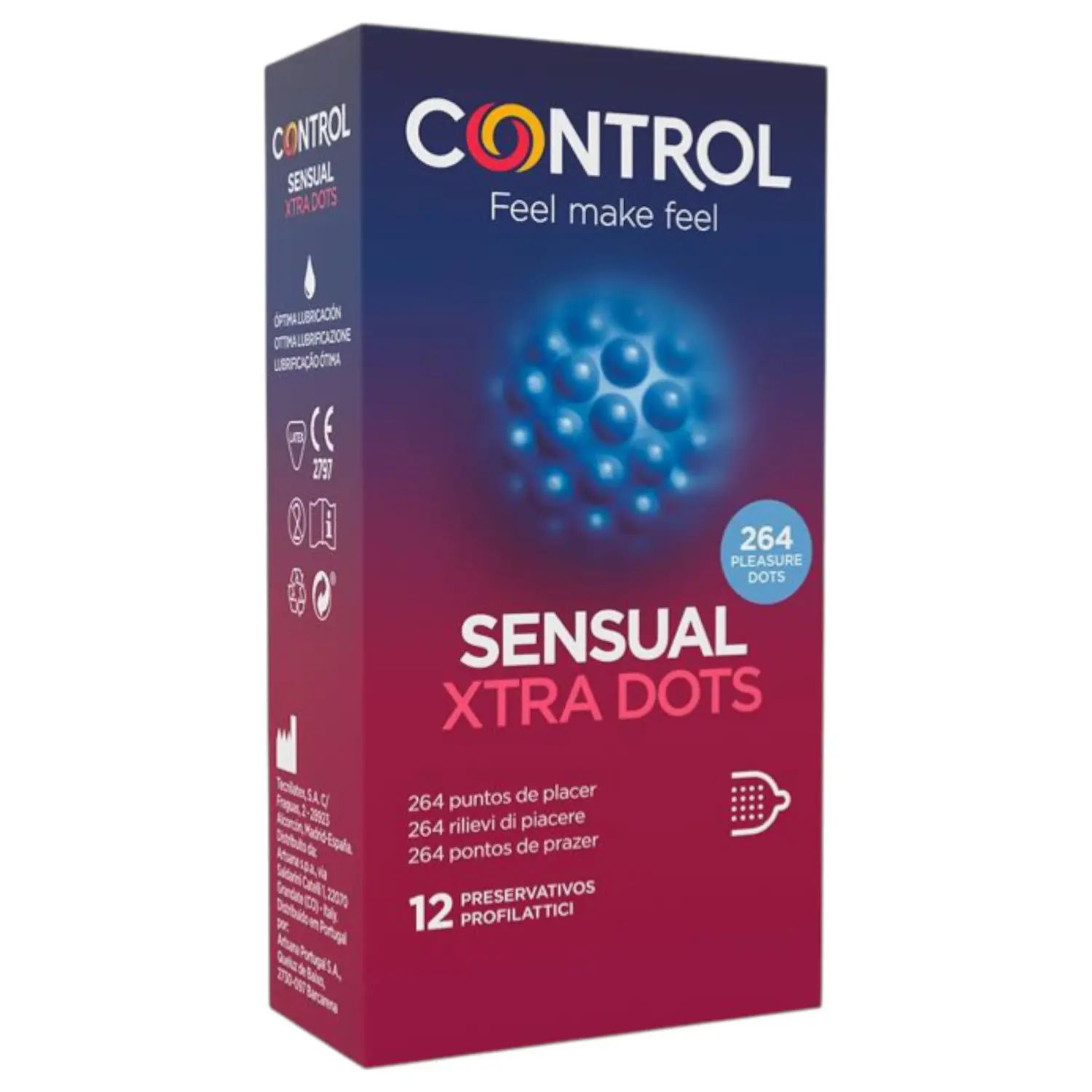Control - kondomy extra nopkované - 12 ks