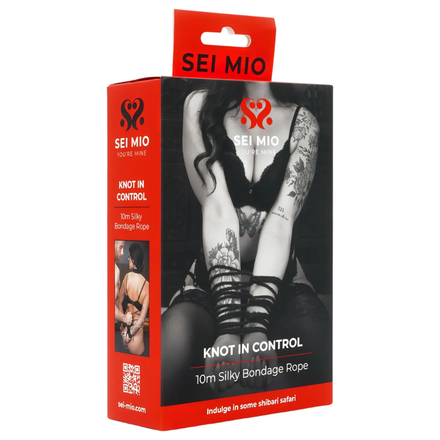 Lano na bondáž SEI MIO Knot in Control 10 m černé