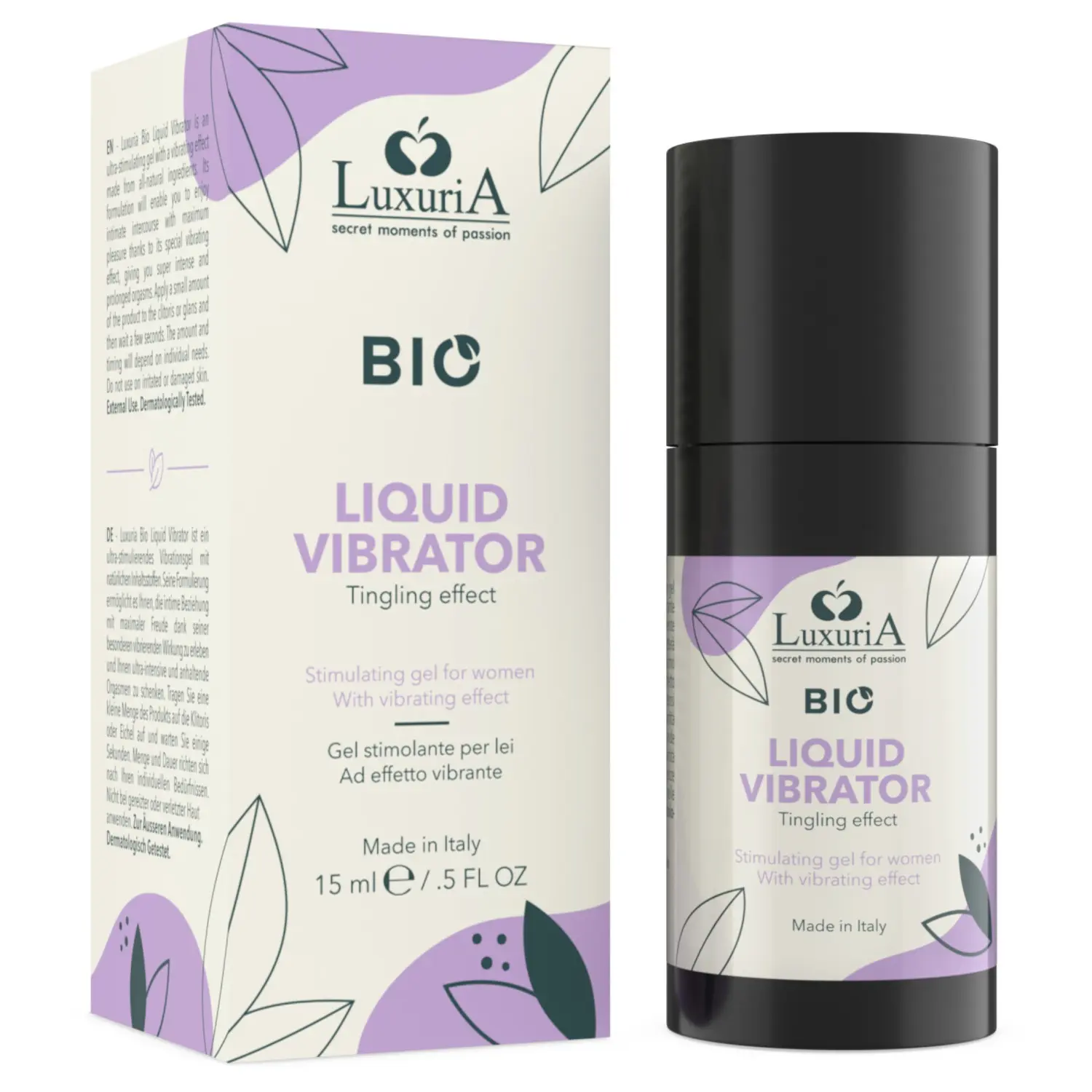 Intimateline Luxuria BIO - tekutý vibrační gel pro ženy (15 ml)