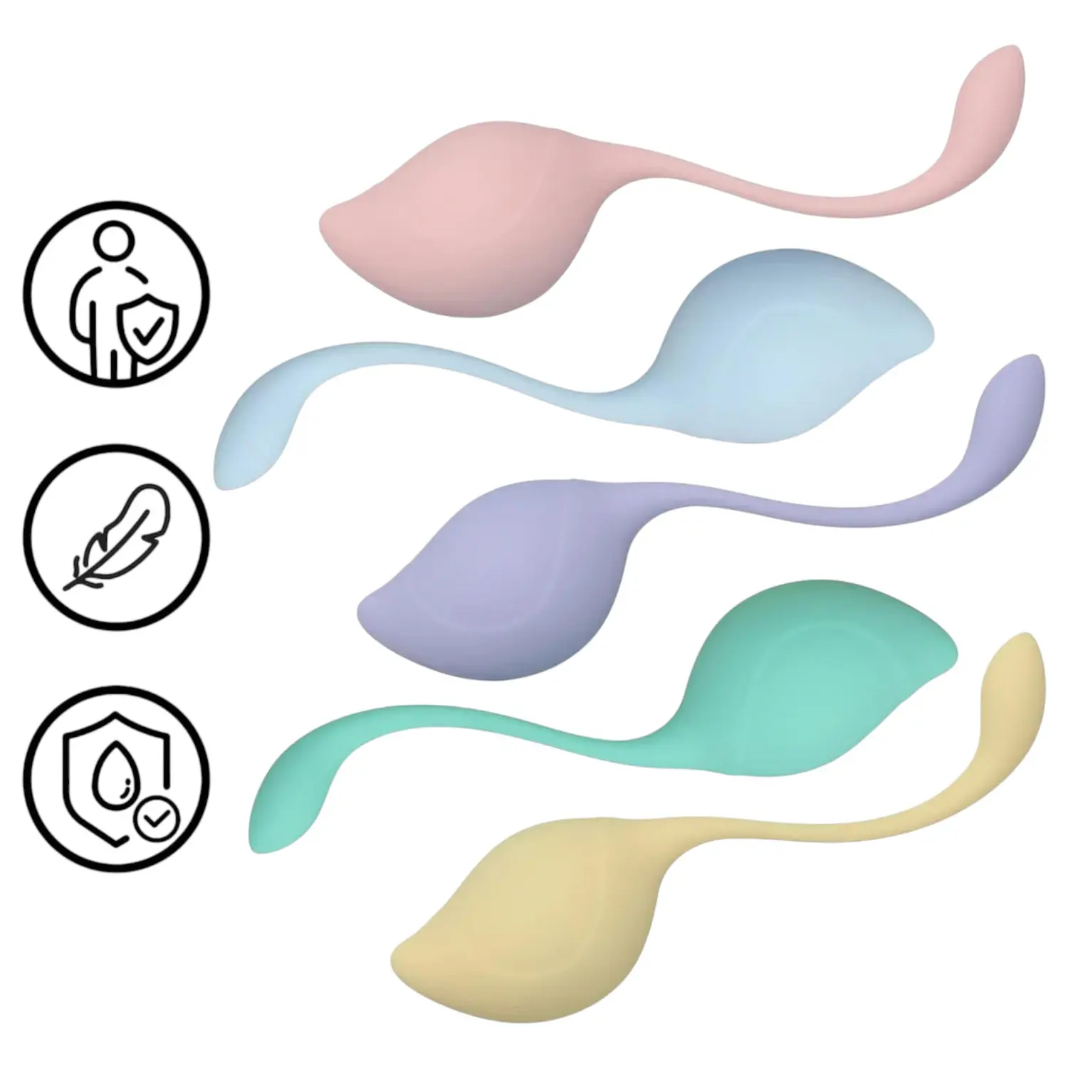 Loveline Pelvic Stem - sada intimních Kegelových kuliček (5dílná)