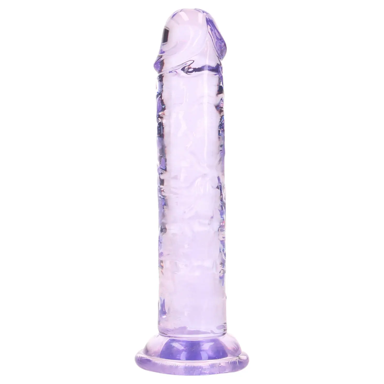 RealRock - realistické dildo s přísavkou (fialové) - 12,7 cm