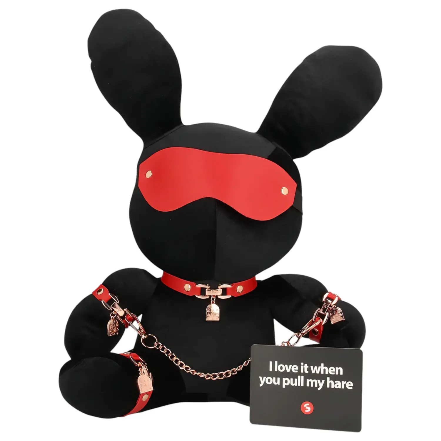 Bondage Rabbit - BDSM maska králík - černá