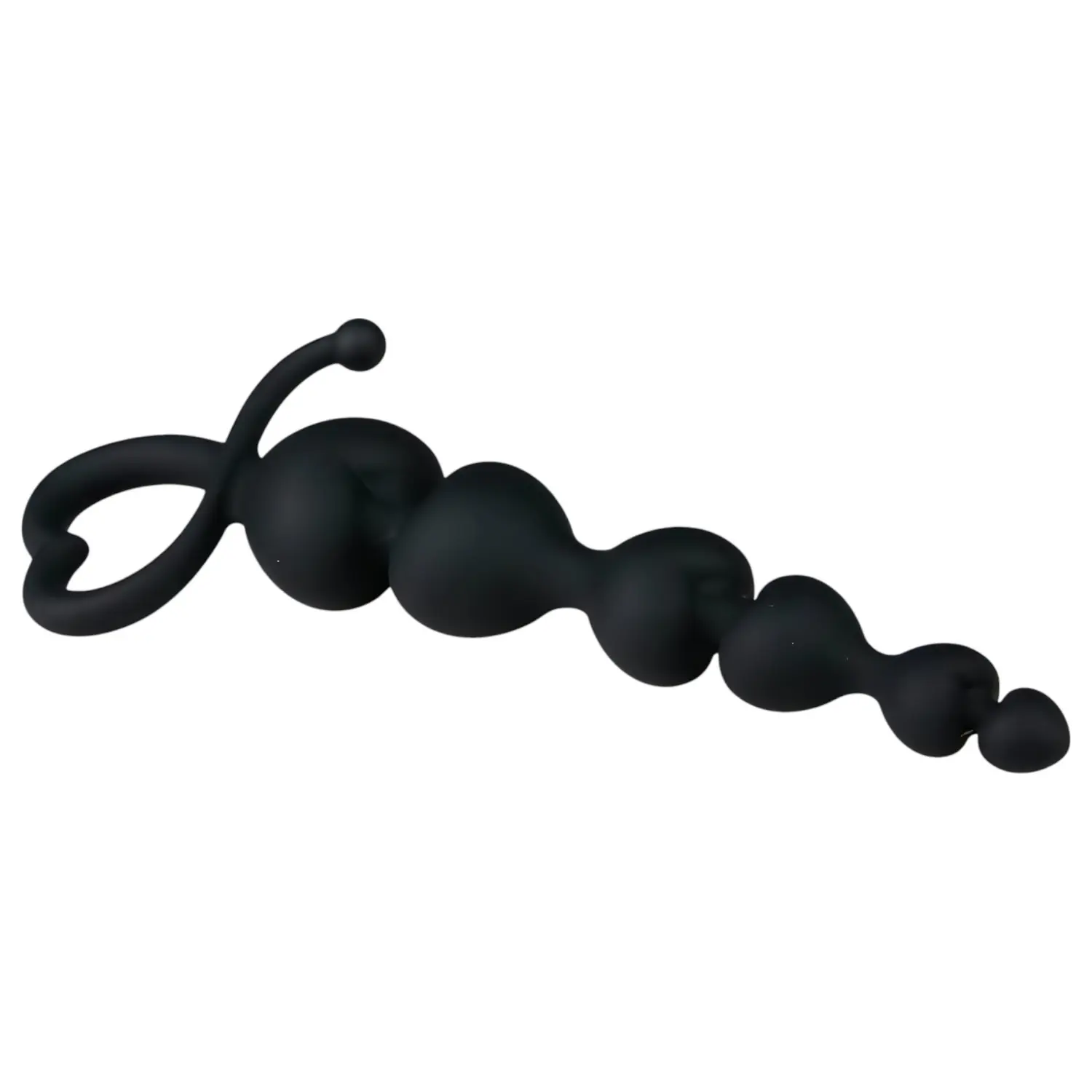 EasyToys - korálkové anální dildo (černé)